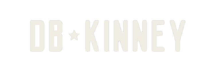 Colorful logo for DB Kinney with text and star icon
