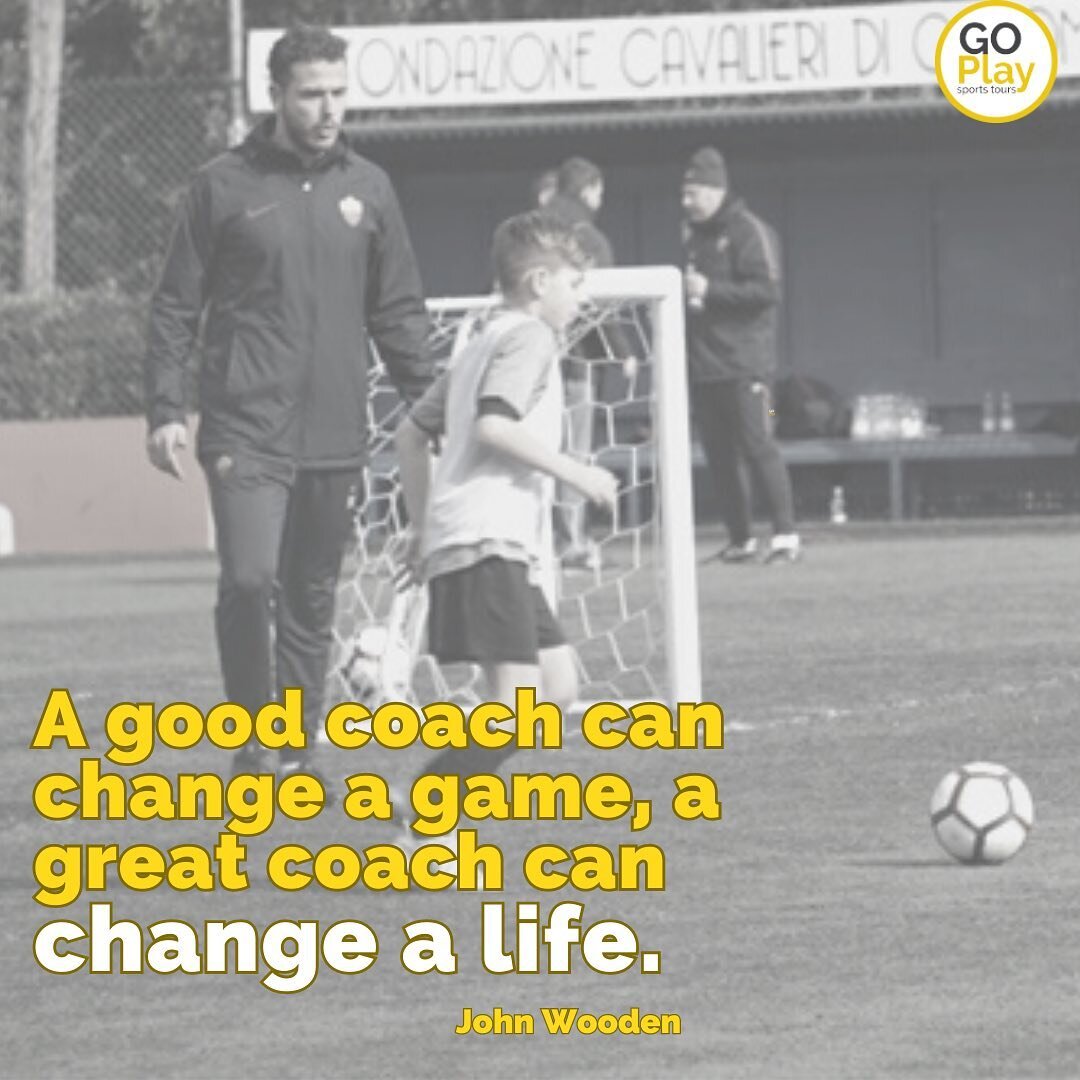 &lsquo;A good coach can change a game, a great coach can change a life&rsquo;