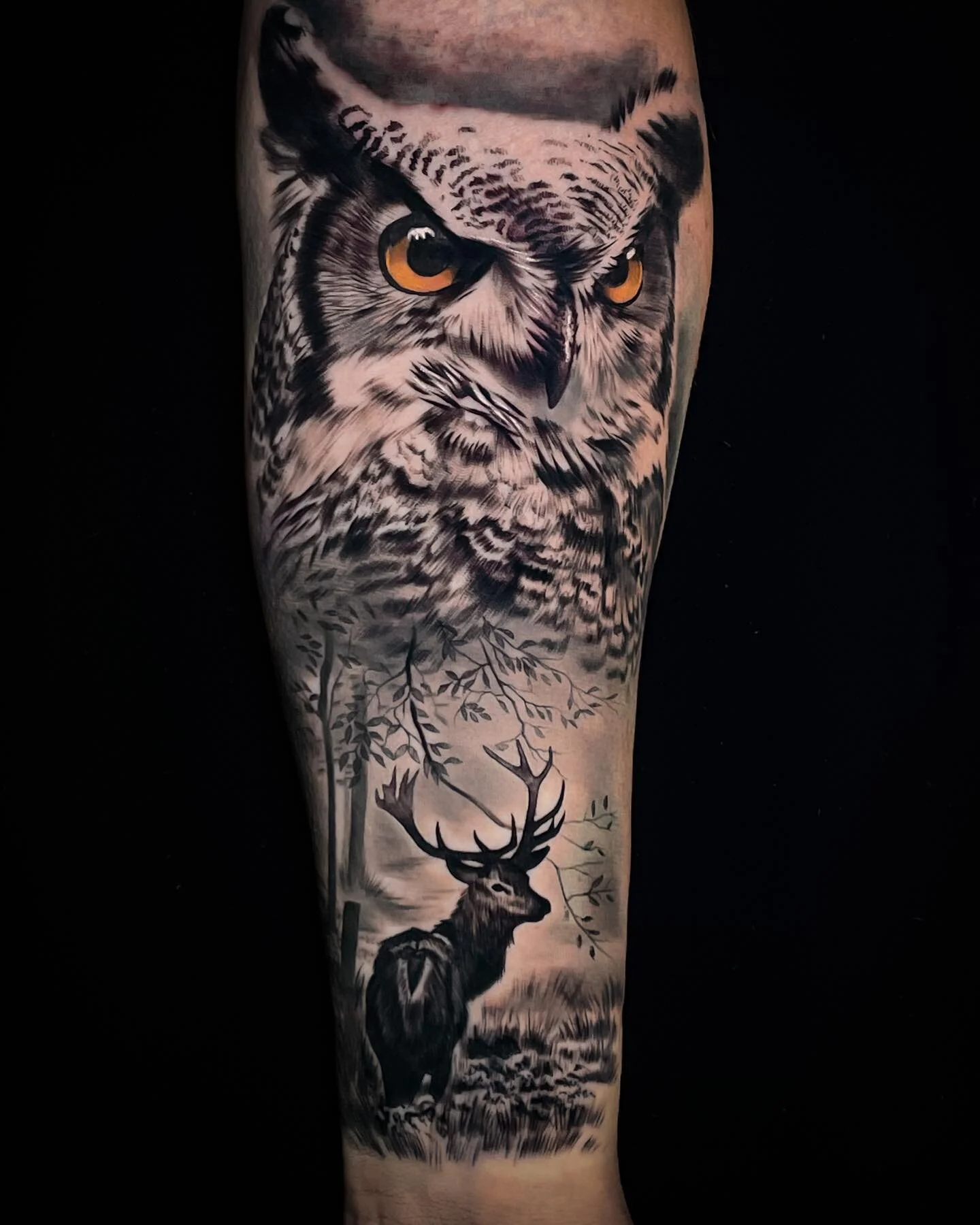 This owl/nature themed piece was a fun one I did last may 🦉