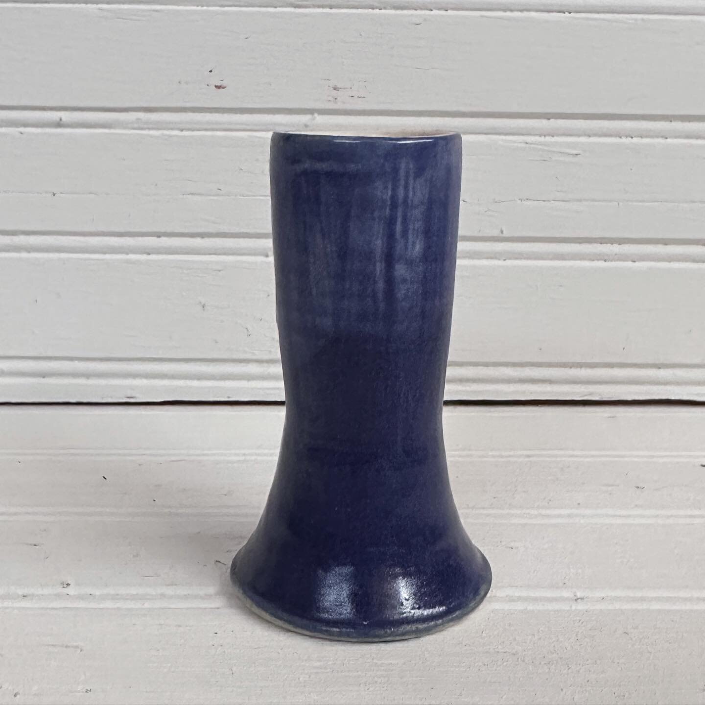 Cobalt candle holder.