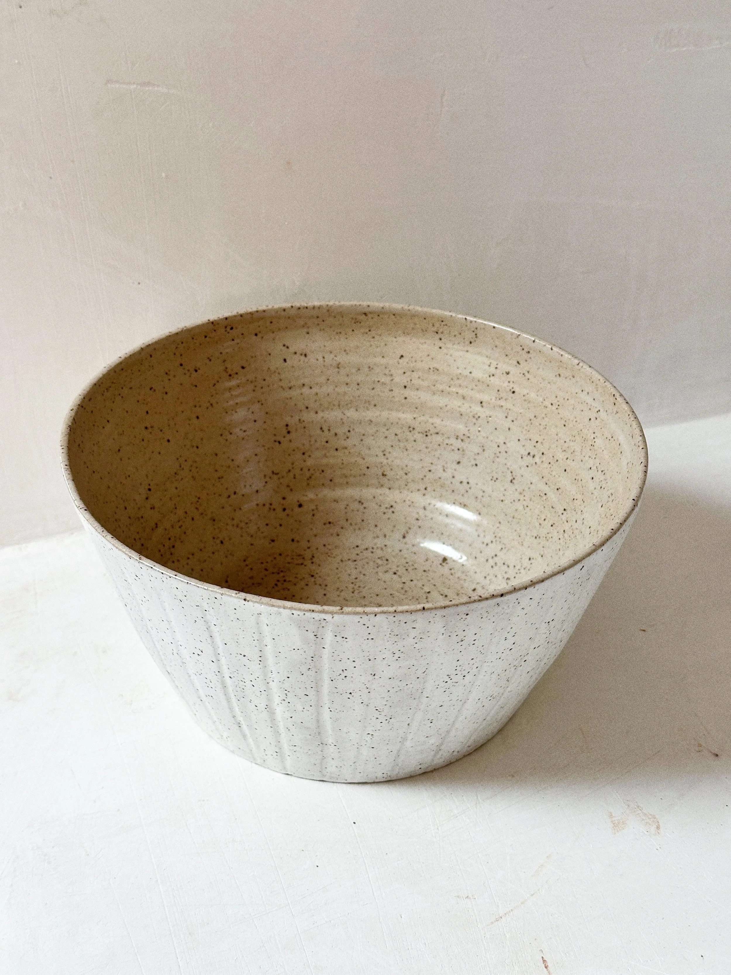 Fluted Popcorn Bowl