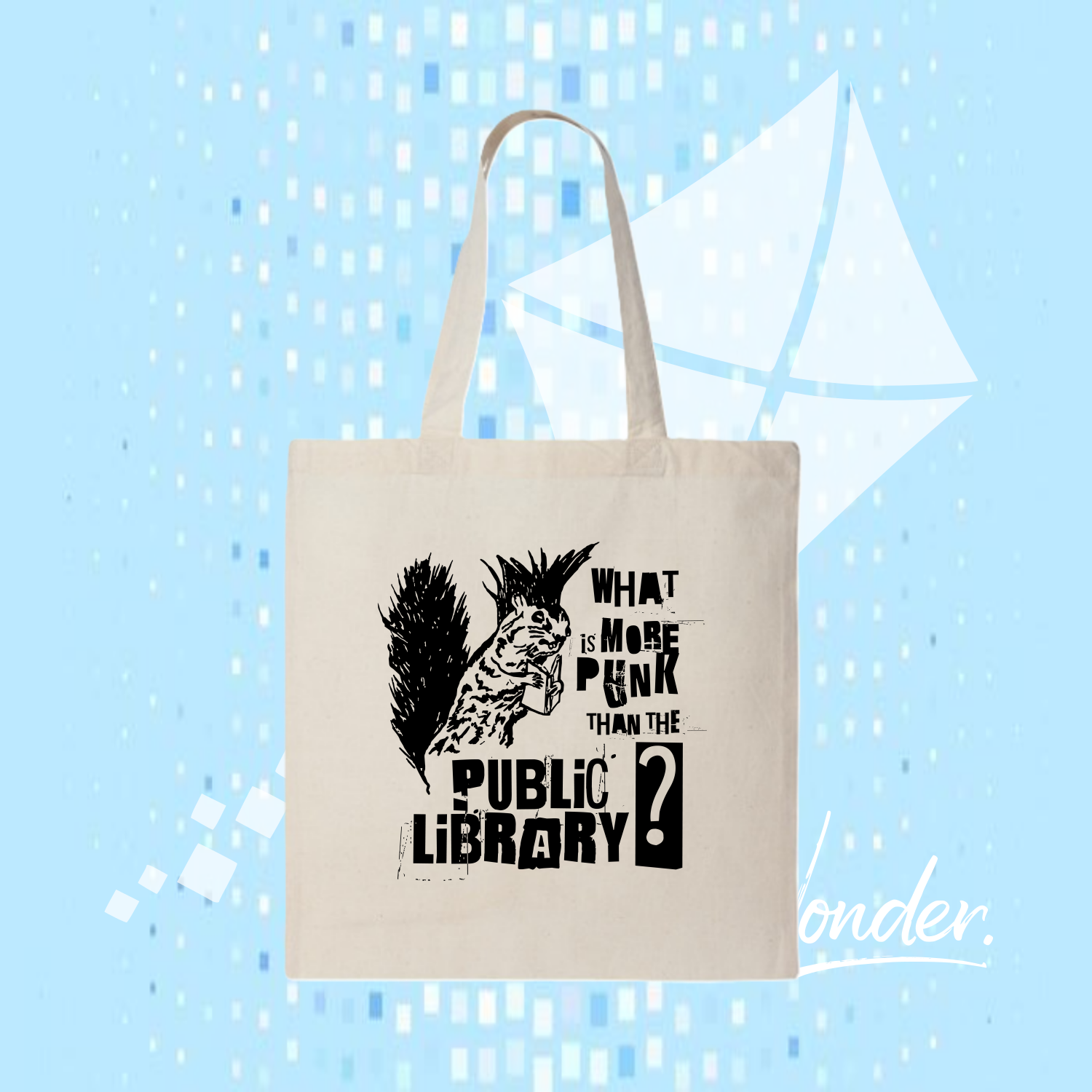 Punk Squirrel - Cotton Tote (5 Colours)