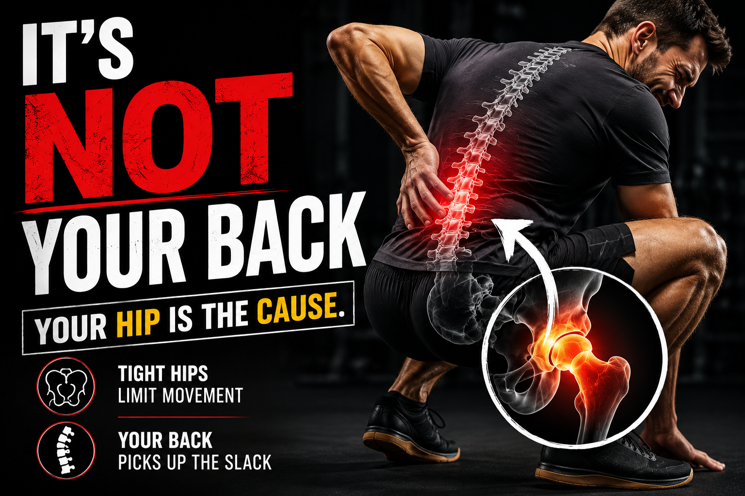 When your low back pain is actually a hip problem.