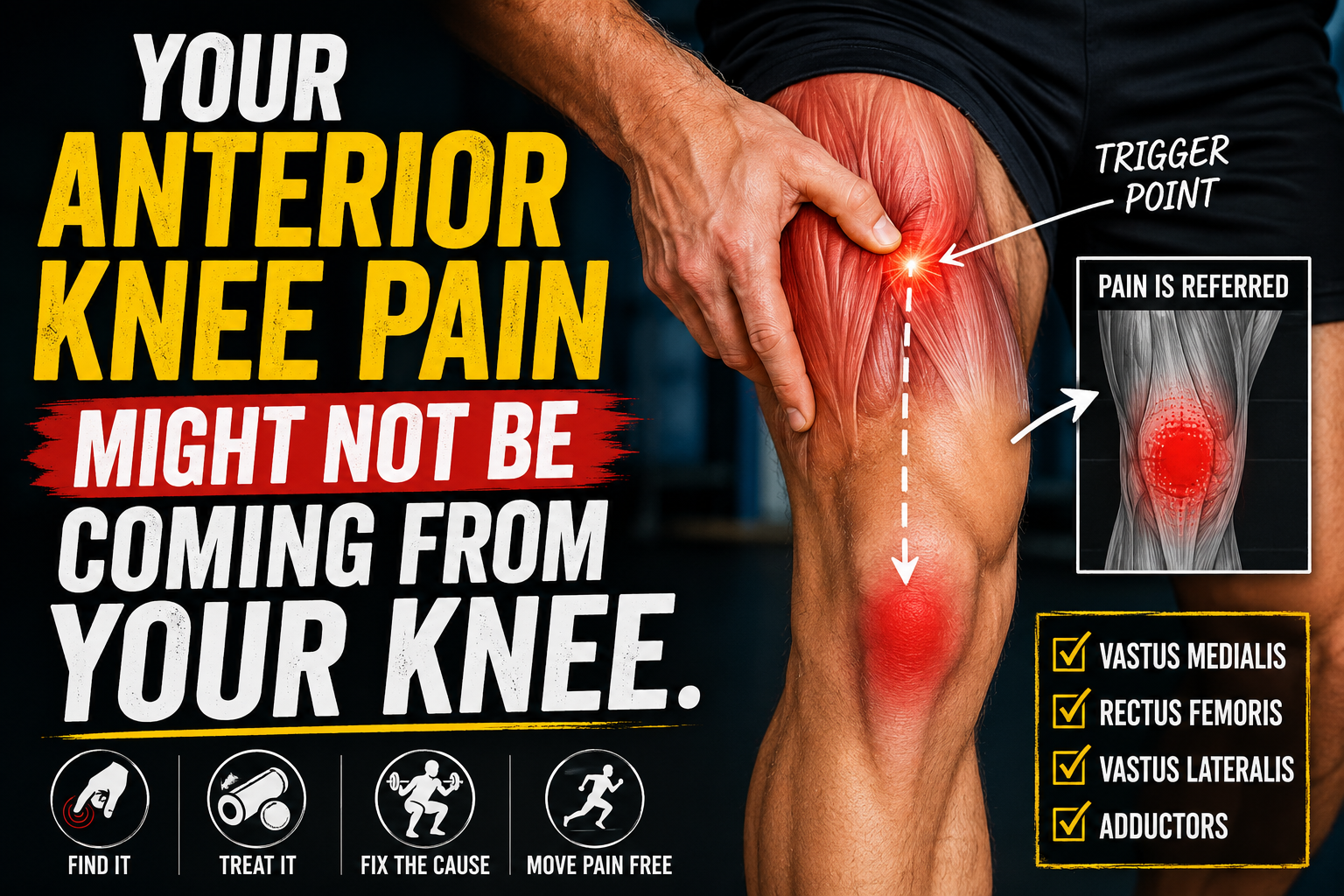 Your anterior knee pain might not be coming from your knee.