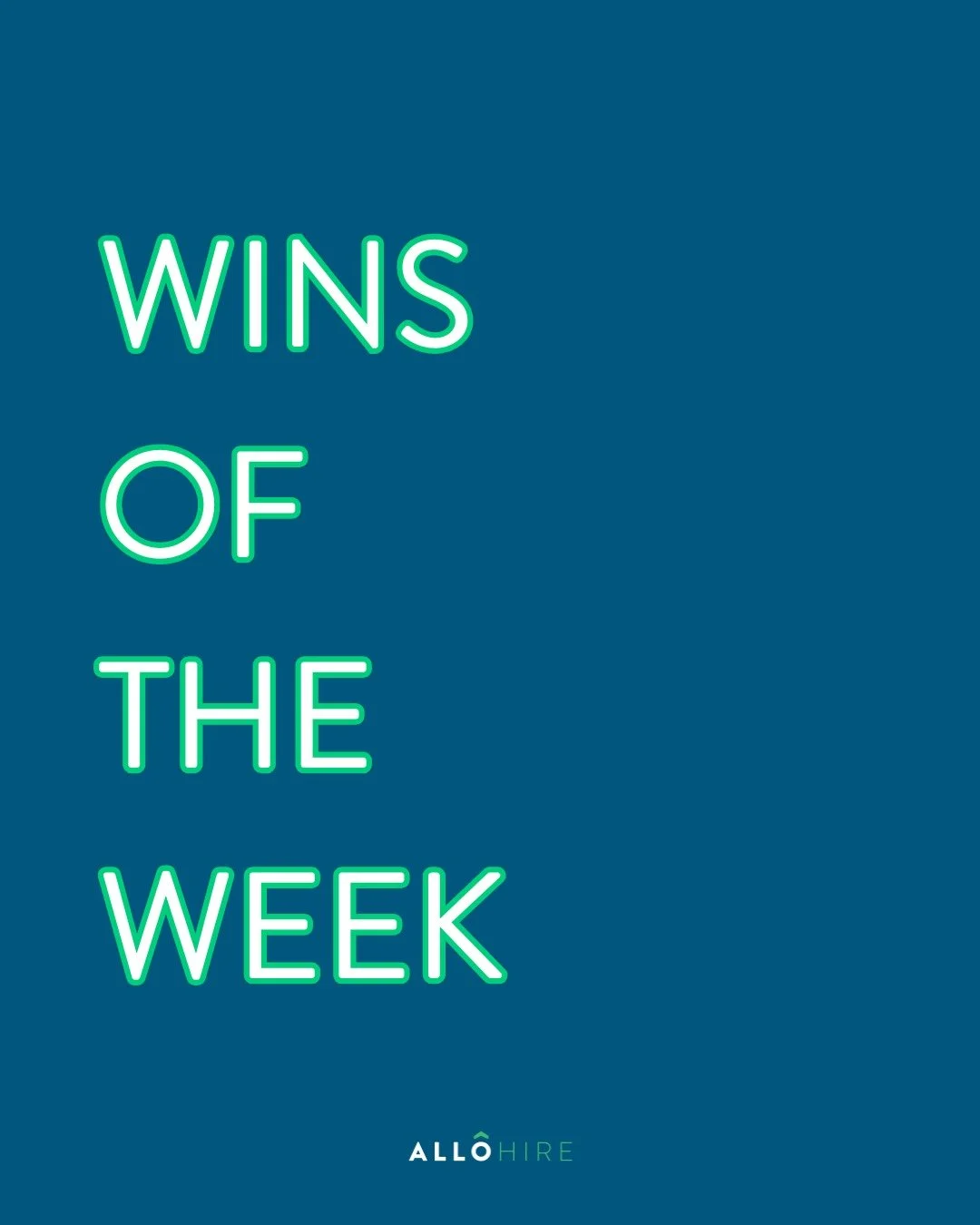It&rsquo;s our favorite time of the week! Wednesday Wins! 

Here&rsquo;s what we&rsquo;re celebrating this week:

⚡ A new search just started. Details drop Monday.
 Stay up to date on all open roles through the &quot;Open Roles&quot; highlight!

✍ We