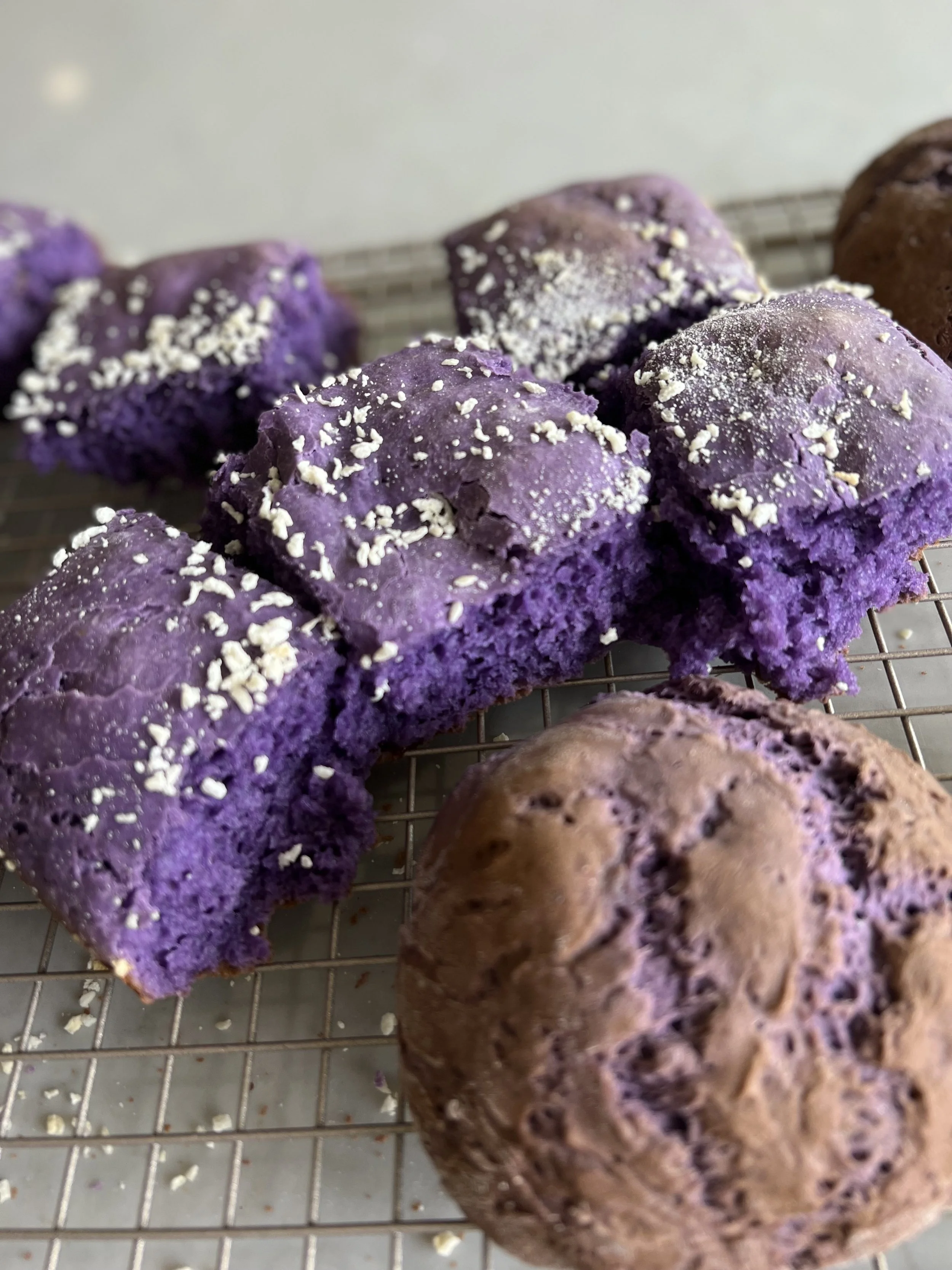 The “Queen” Of Gluten-Free Milk Bread ("Ube Cheese Pandesal Version"), A Recipe By Kat Lieu
