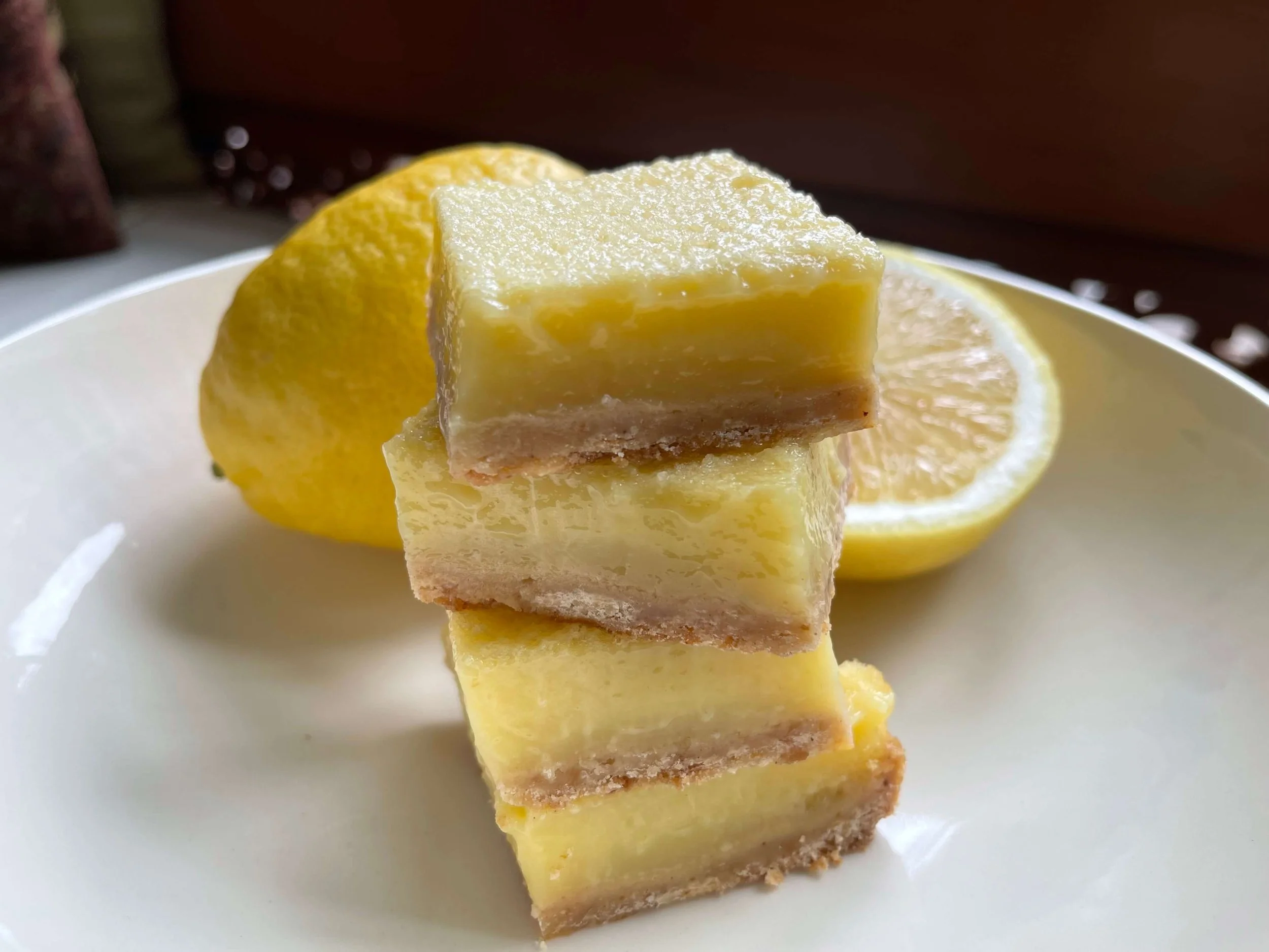 Stack of lemon bars