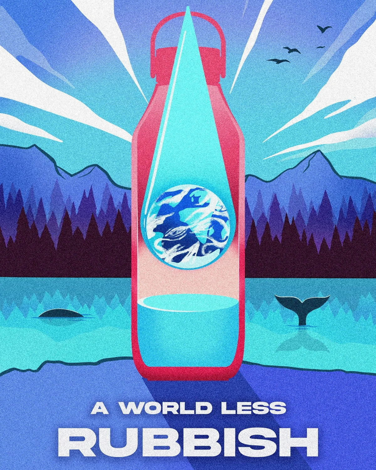 Chilly's World Refill Day | Digital Illustration — Blank Walls