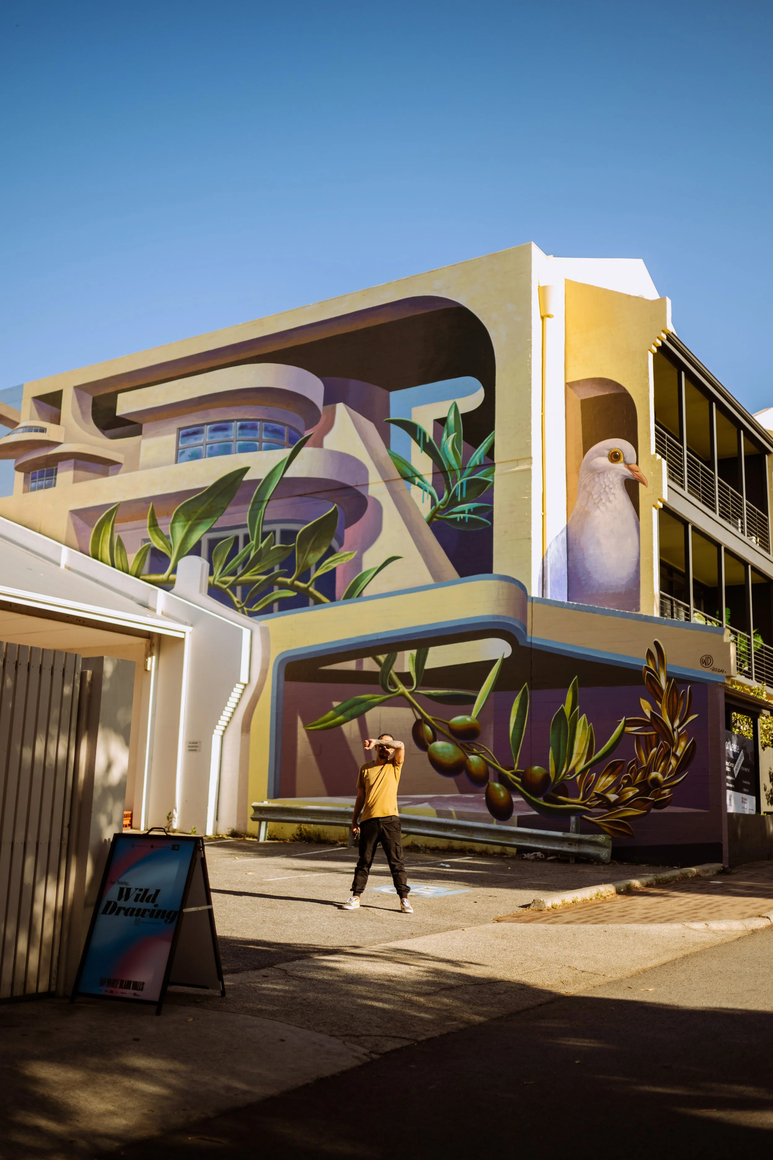 Wild drawing for NMBW Subiaco - swipe to see the before