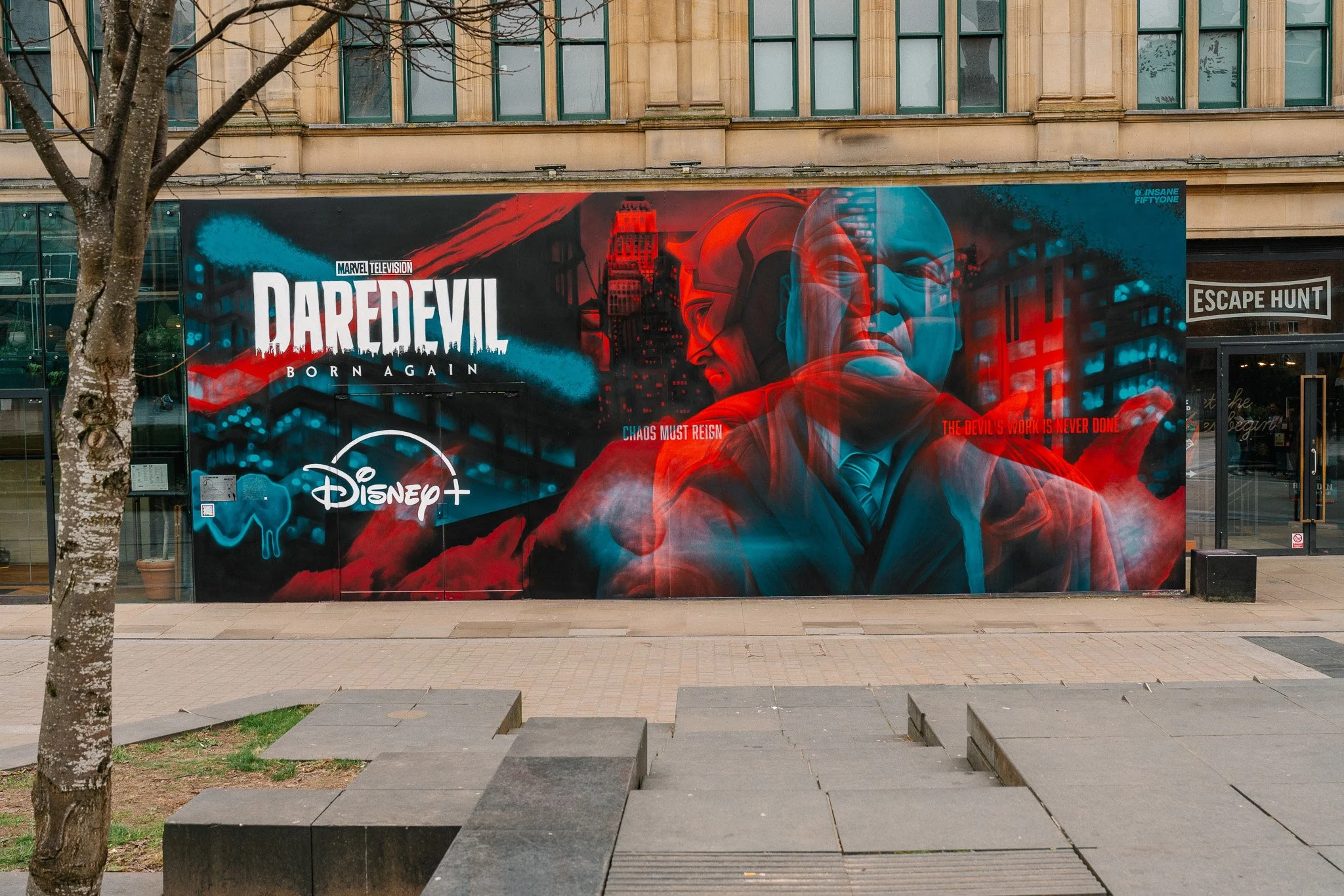 daredevil insane51 mural artist manchester