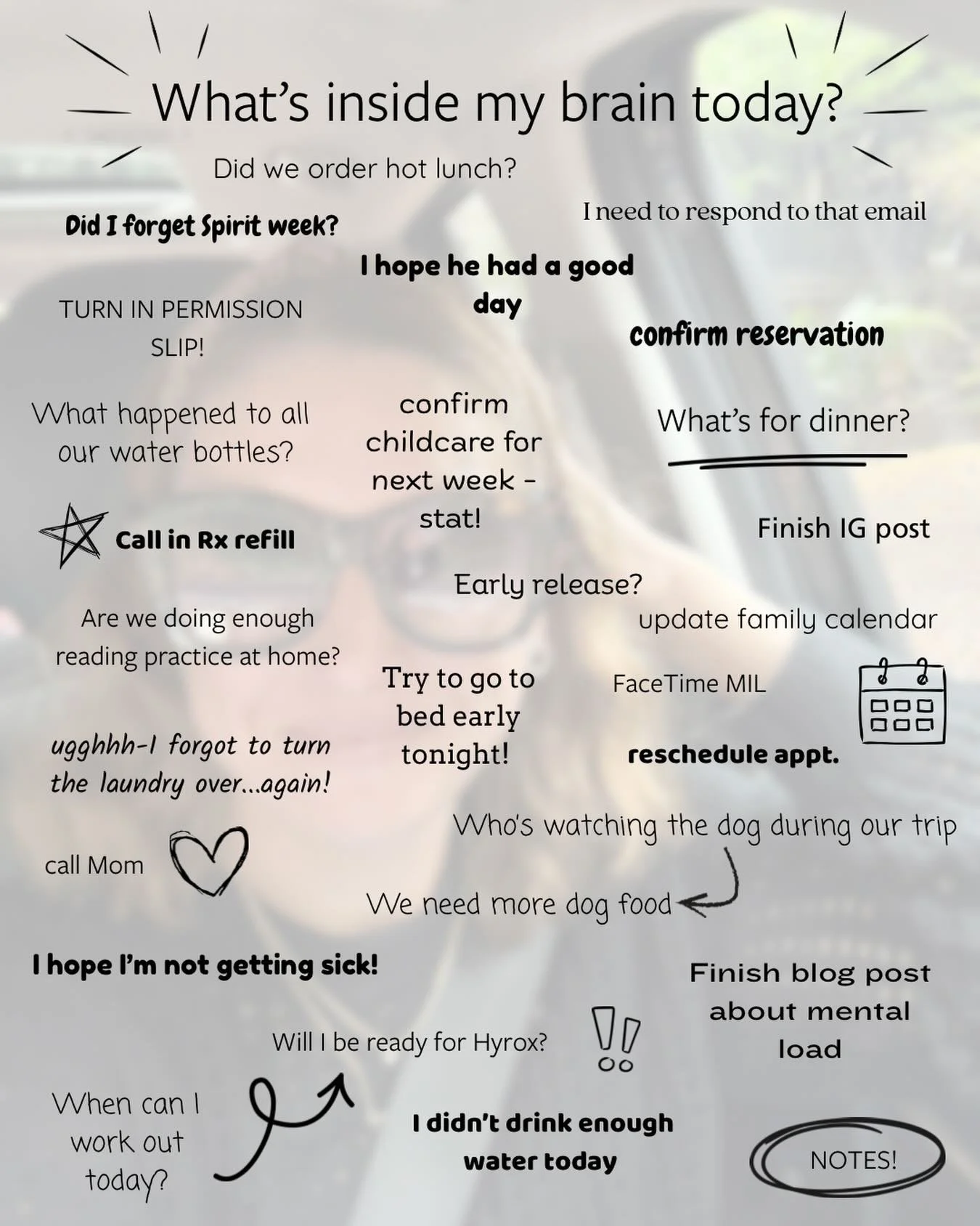 Here&rsquo;s everything my brain is juggling as we head into Thanksgiving break (and I&rsquo;m not even hosting!).

If your brain feels like this too, that&rsquo;s the mental load. The quiet, nonstop part of motherhood we don&rsquo;t talk about enoug