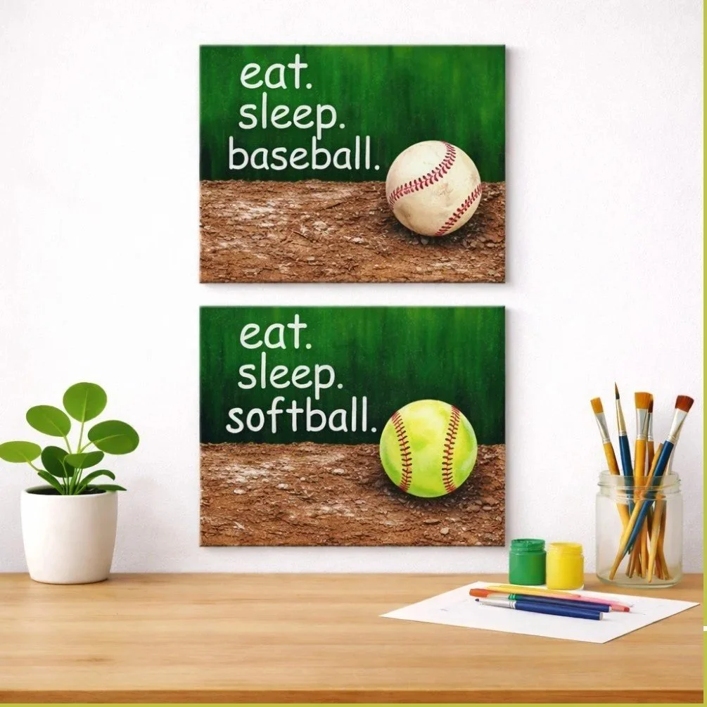 Eat. Sleep. Baseball. OR Softball. Kids' Paint Party