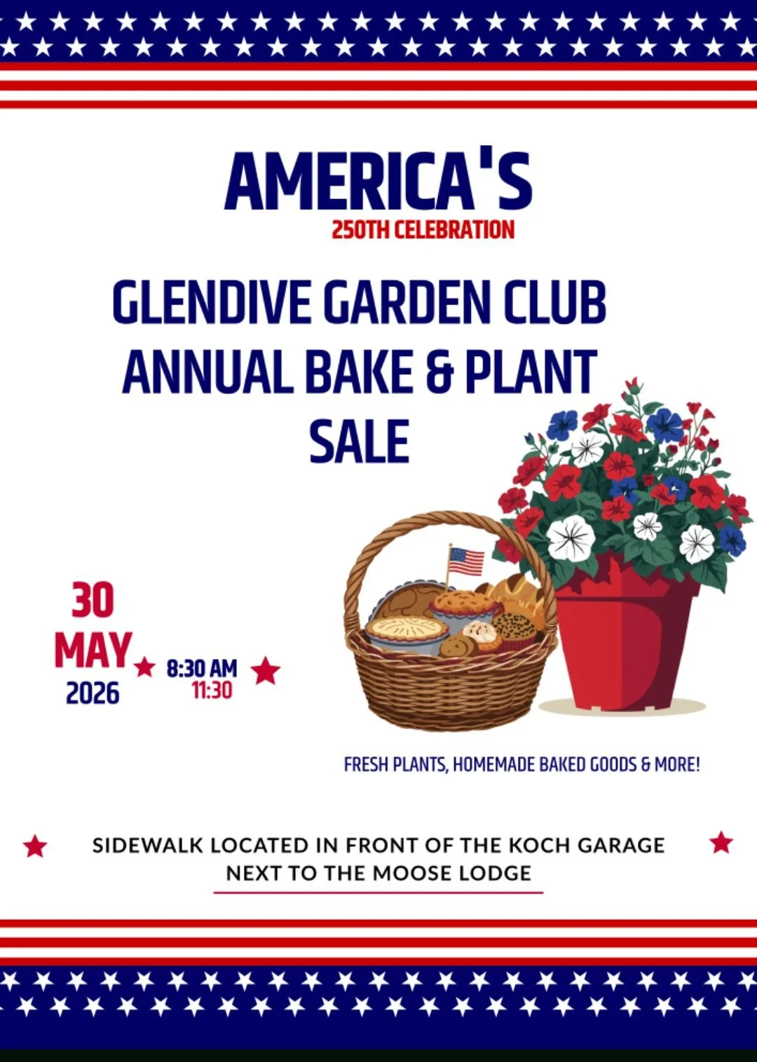 Glendive Garden Club Annual Bake & Plant Sale