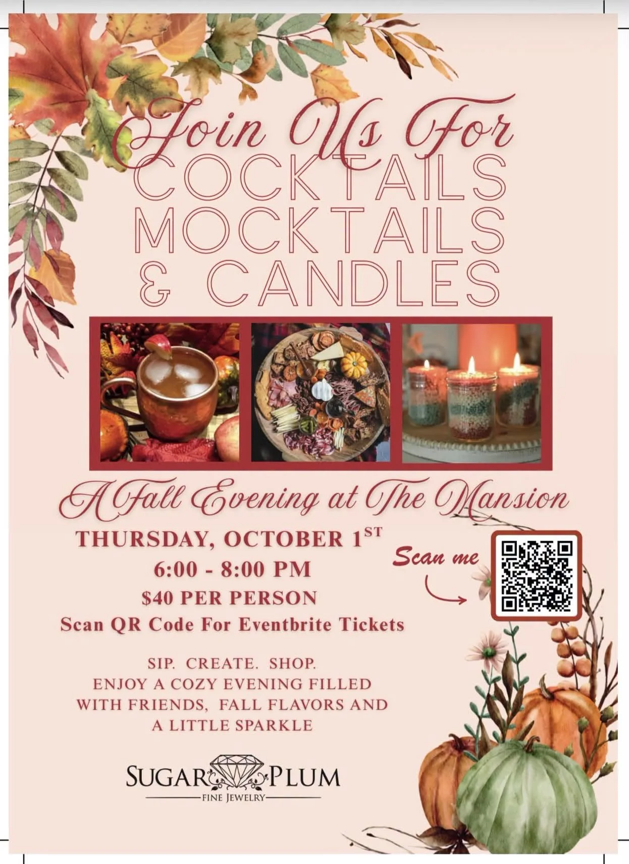 Cocktails, Mocktails & Candles