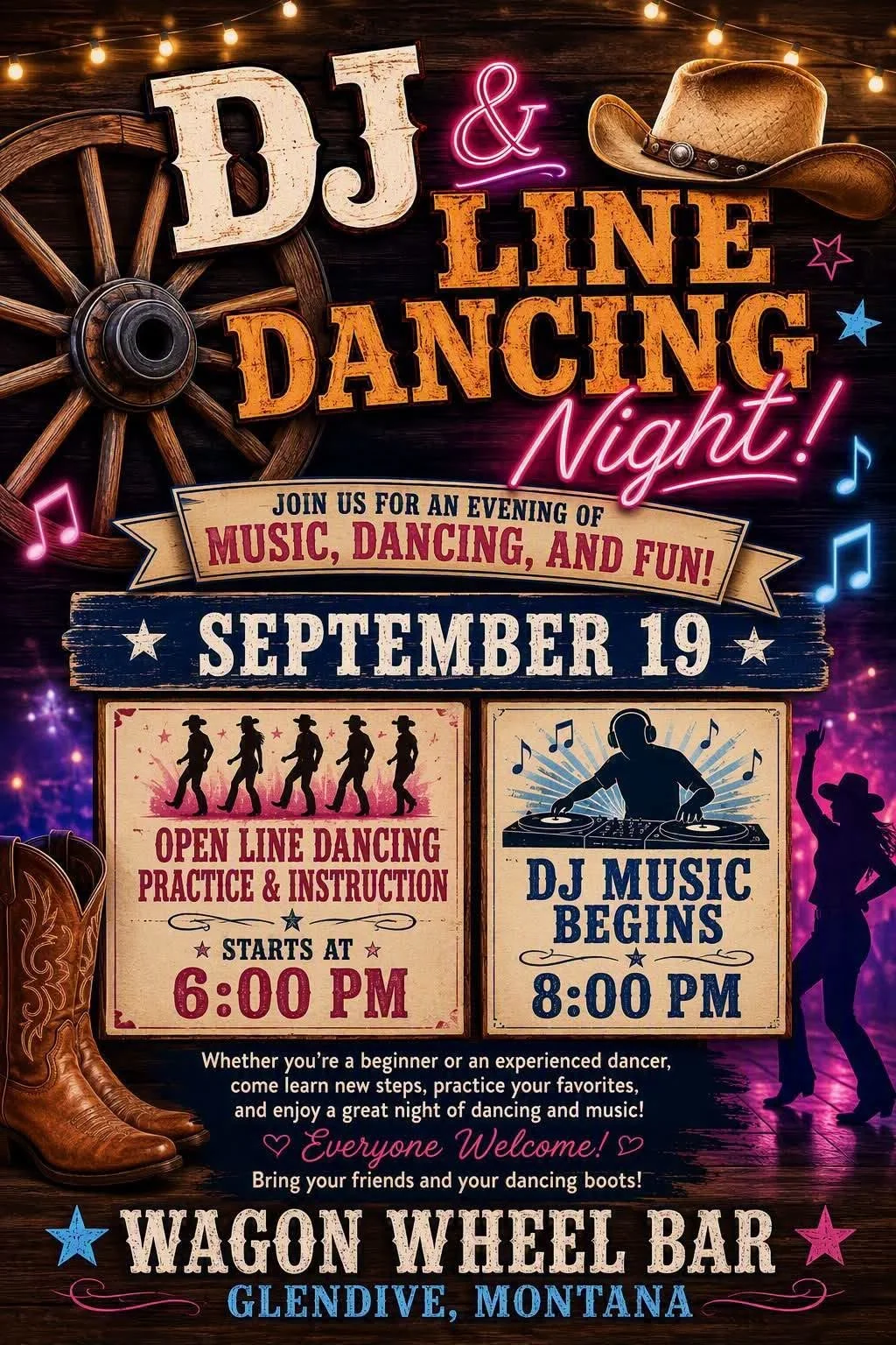 DJ & Line Dancing
