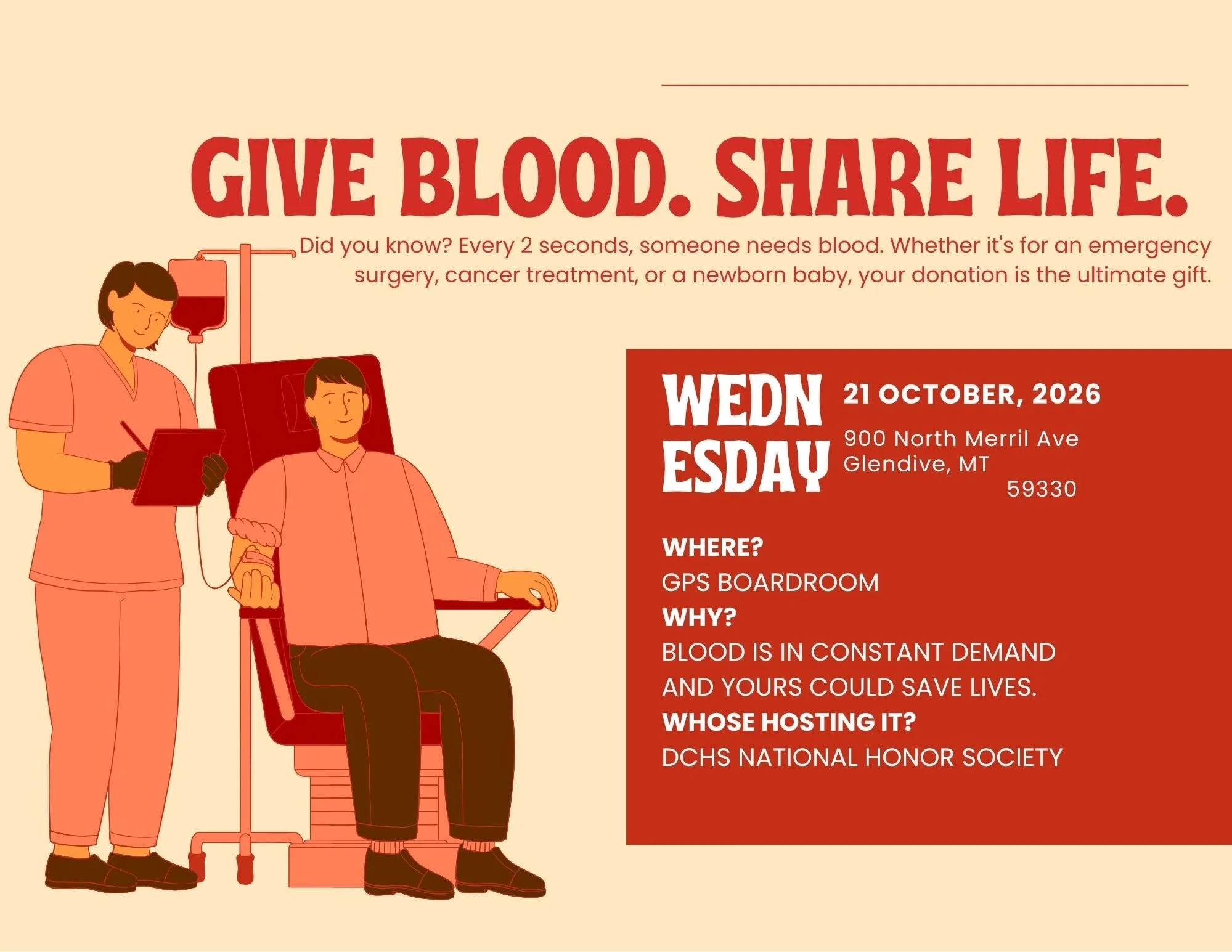 Fall DCHS Blood Drive
