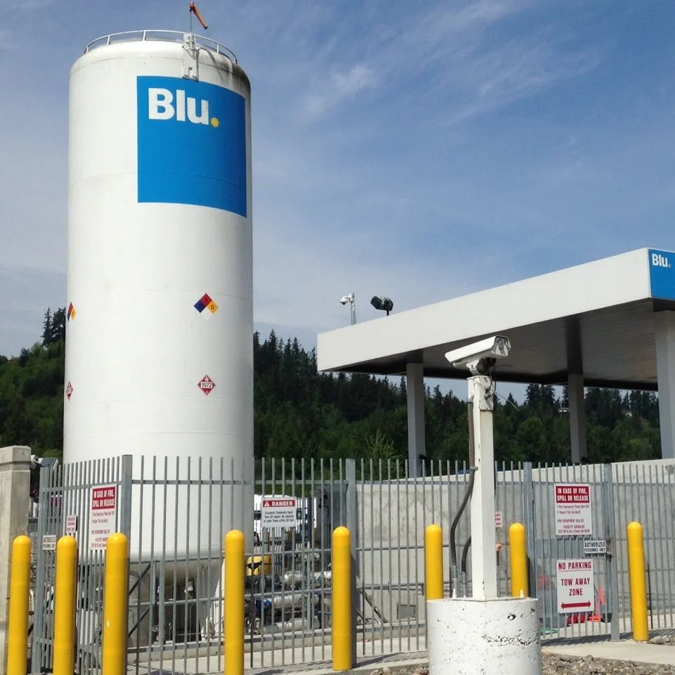 Environmental graphics on energy station