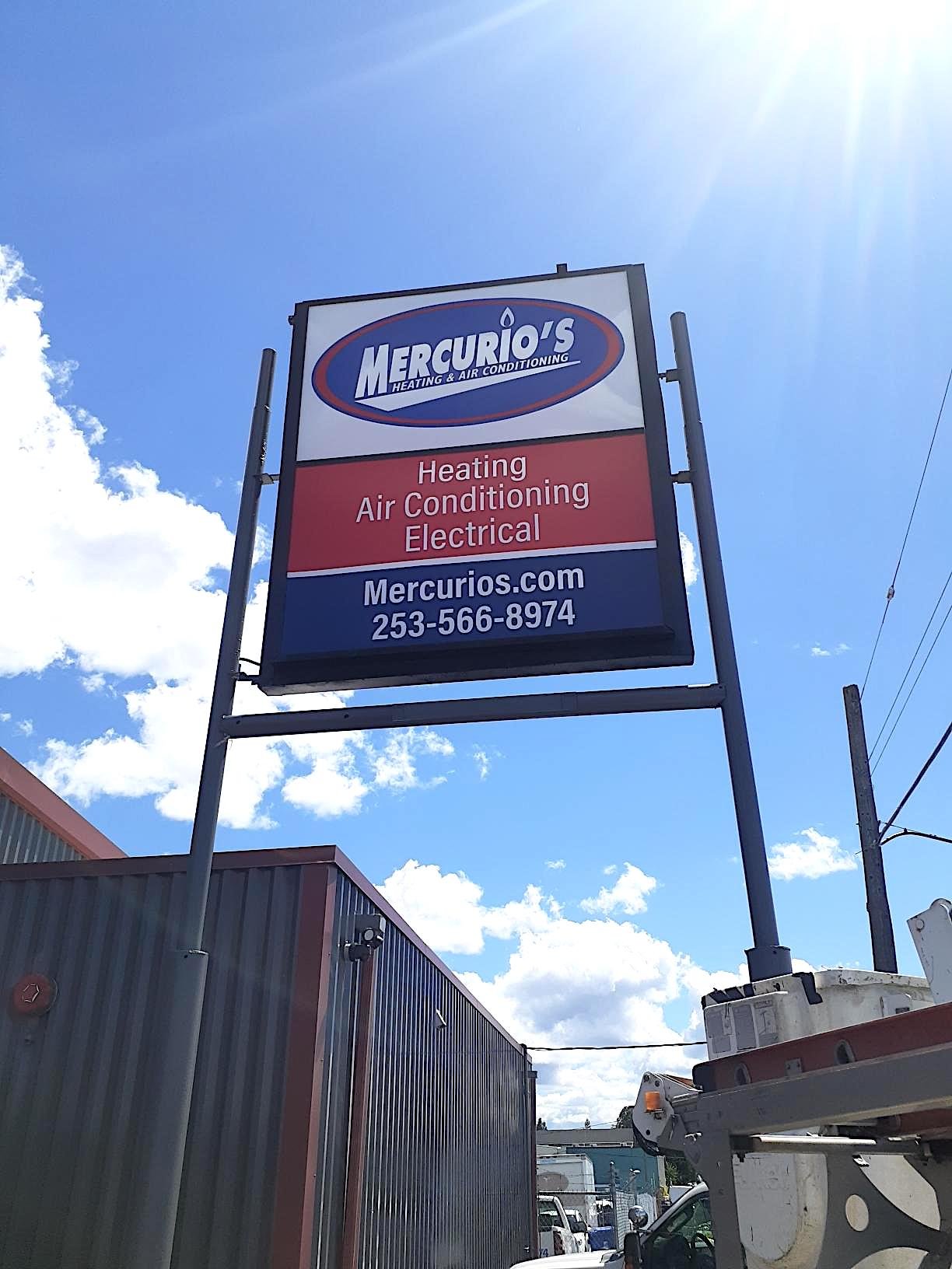Pylon sign for an HVAC company