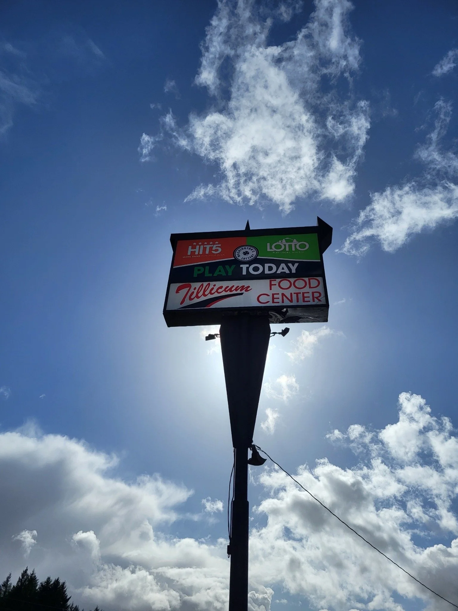 Multi-business pylon sign