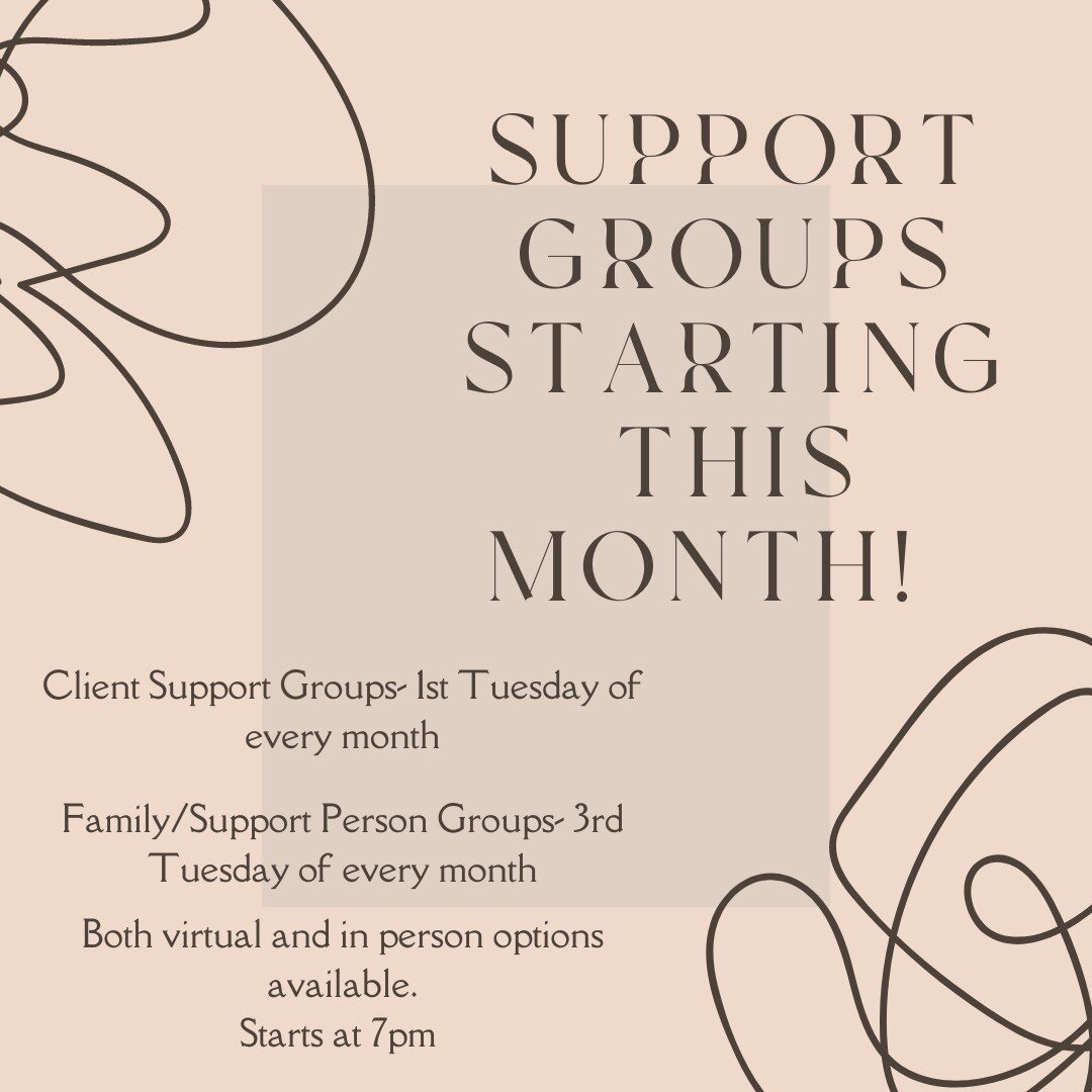We are so excited to announce that we will begin offering eating disorder support groups for both clients and family members starting this month!

For those recovering from an eating disorder, the client support group will be a place where you can co