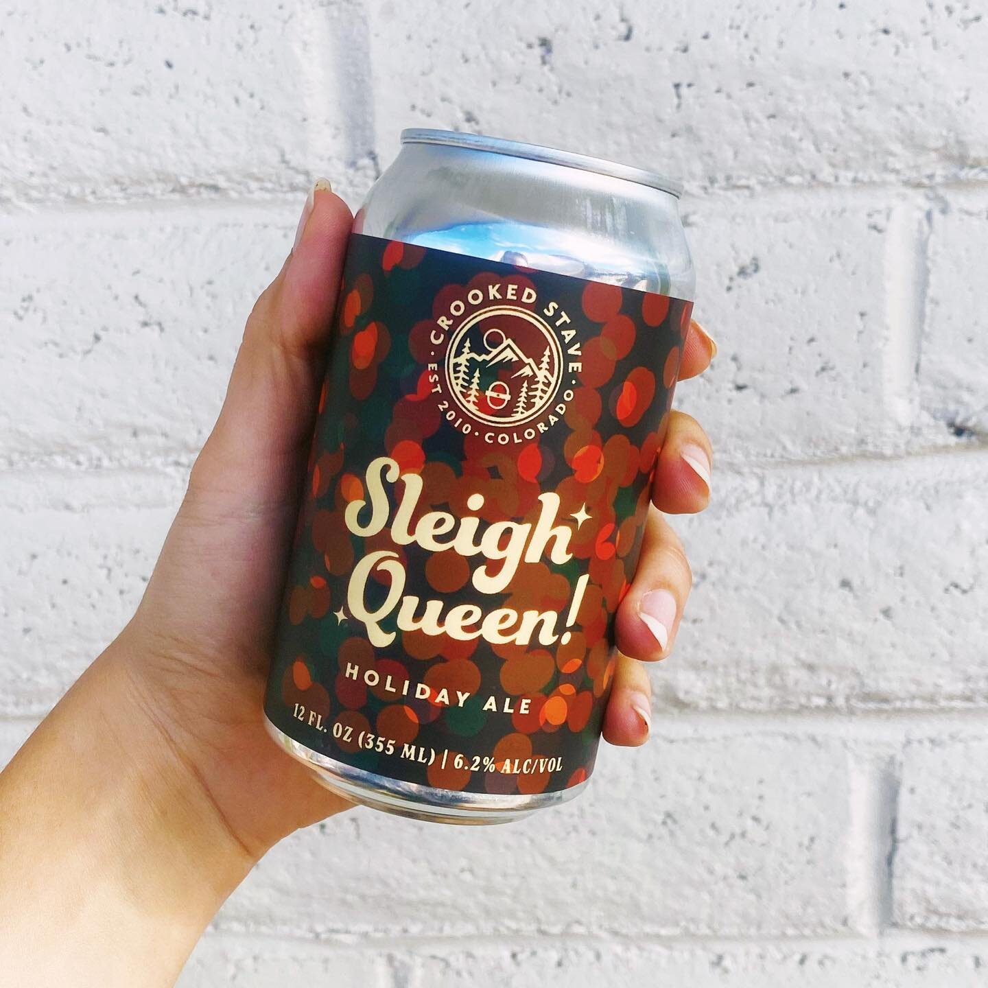 Get ready to Sleigh Queen! Our spiced Holiday Ale is here! Brewed with nutmeg and cinnamon.