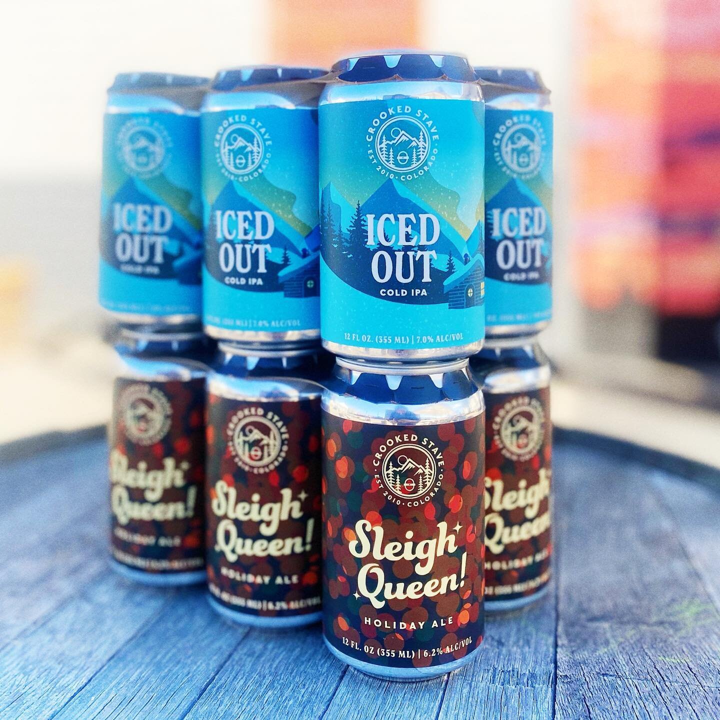 The perfect holiday brews to share with friends and family this week! 

❄️Iced Out cold IPA and Sleigh Queen spiced holiday ale.🛷