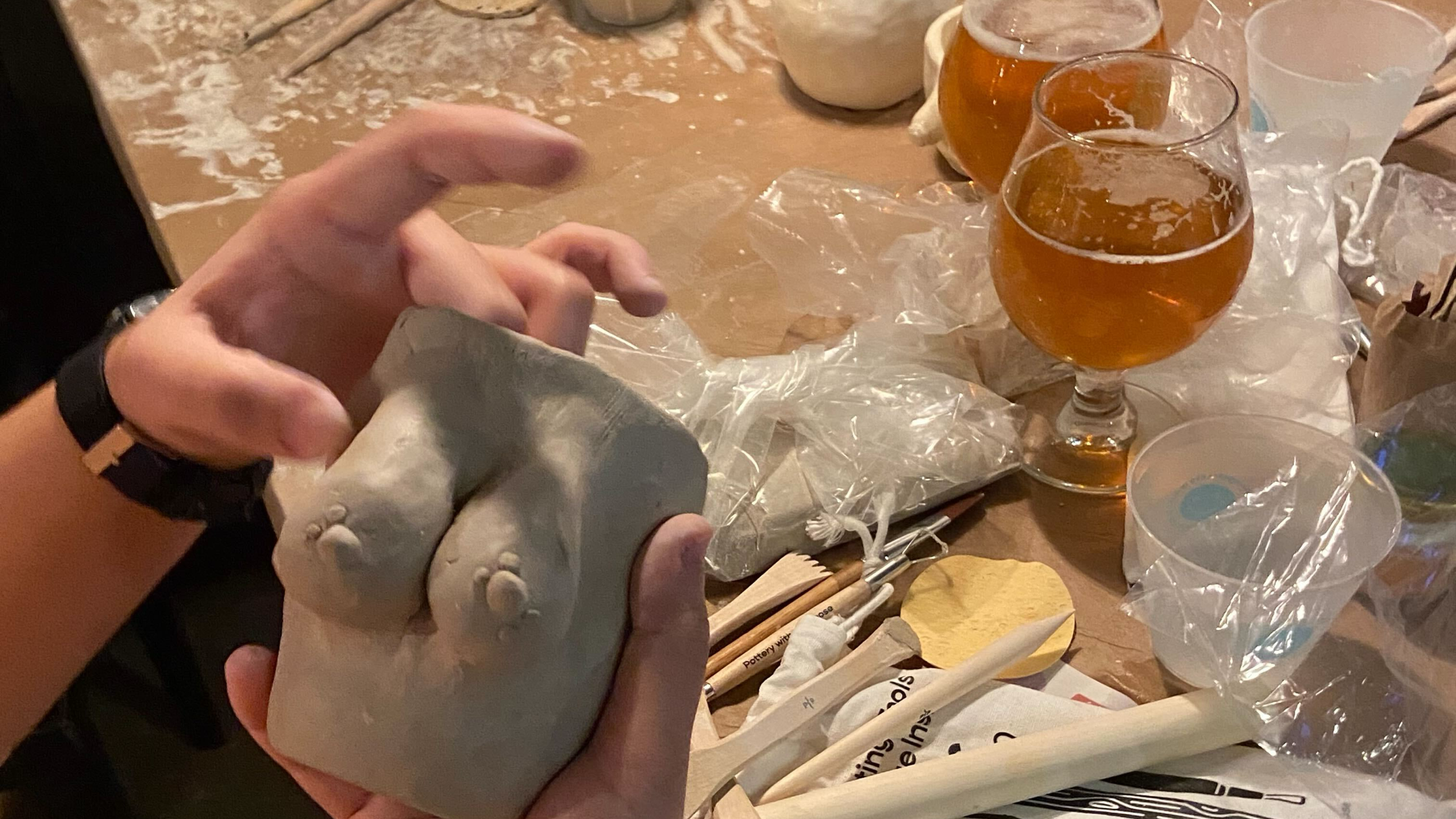 POTTERY WITH A PURPOSE: BUILD-A-BOOB POT