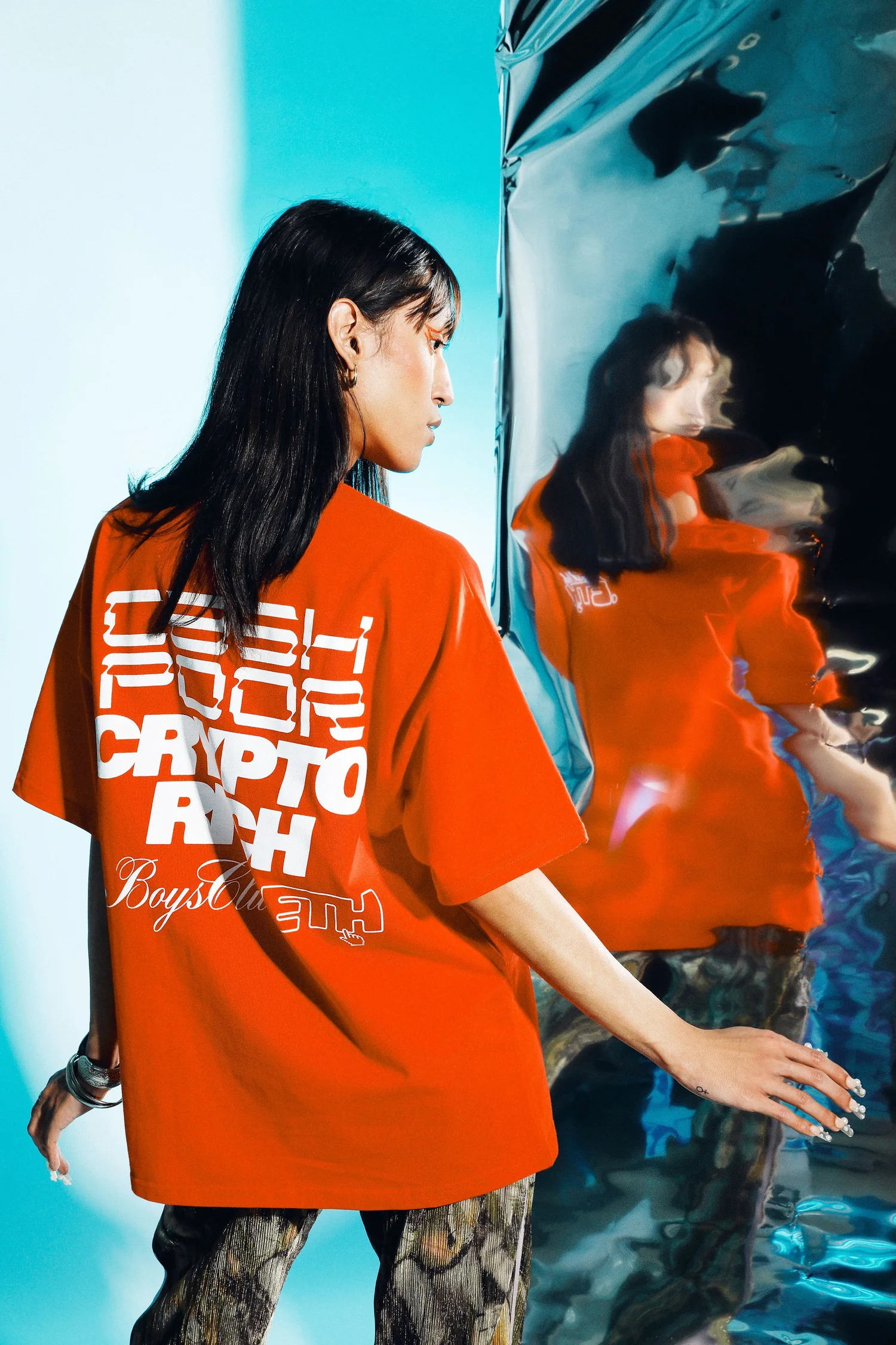 Cash poor, crypto rich tee — Boys Club