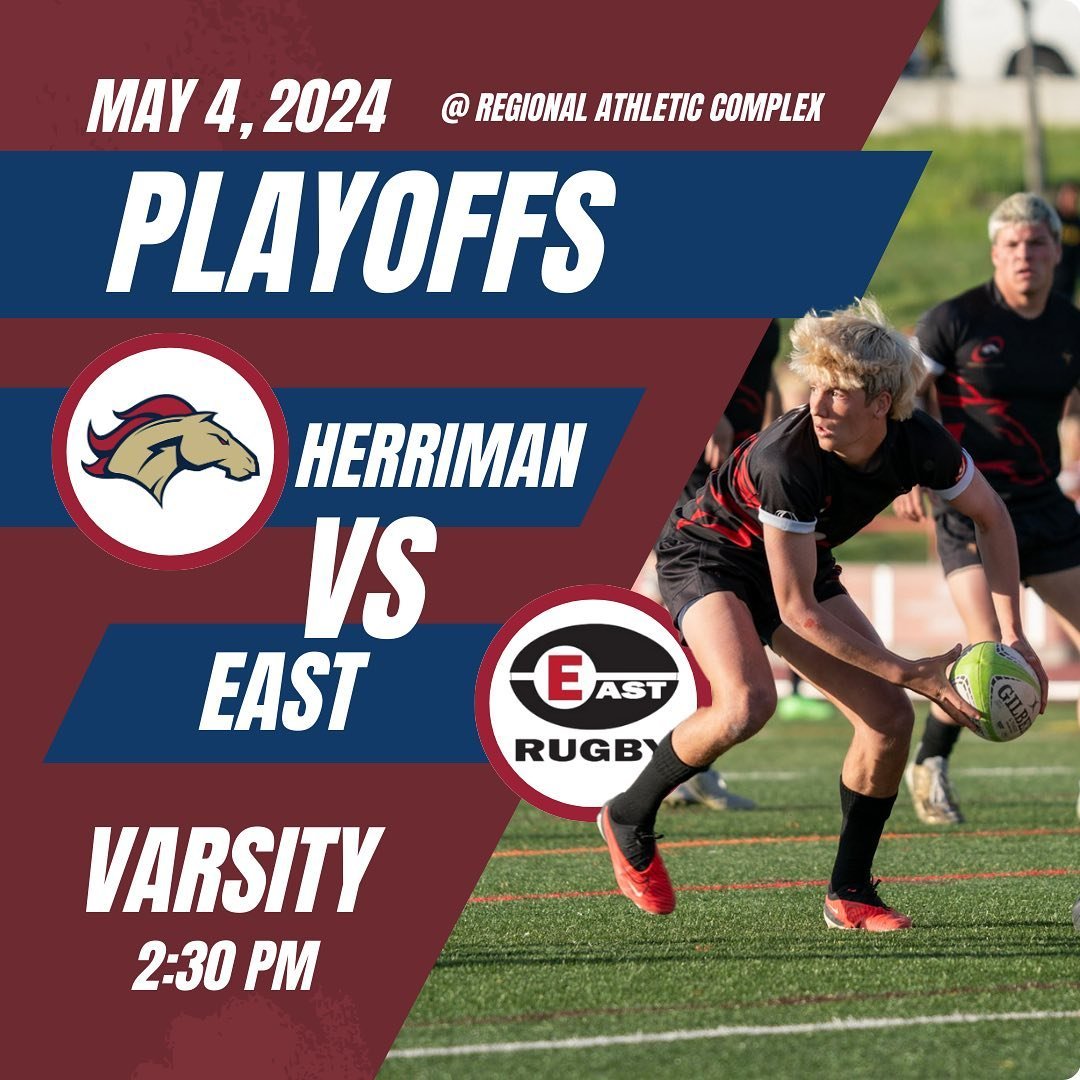 ‼️PLAYOFFS ARE HERE‼️

📍: The Regional Athletic Complex
 2280 Rose Park Ln.
 Salt Lake County, UT 84116

We start our post-season this Friday, May 3rd, with our 7/8 boys taking on Brighton at 5:05 PM! 

We then return to the Regional Athletic Comple