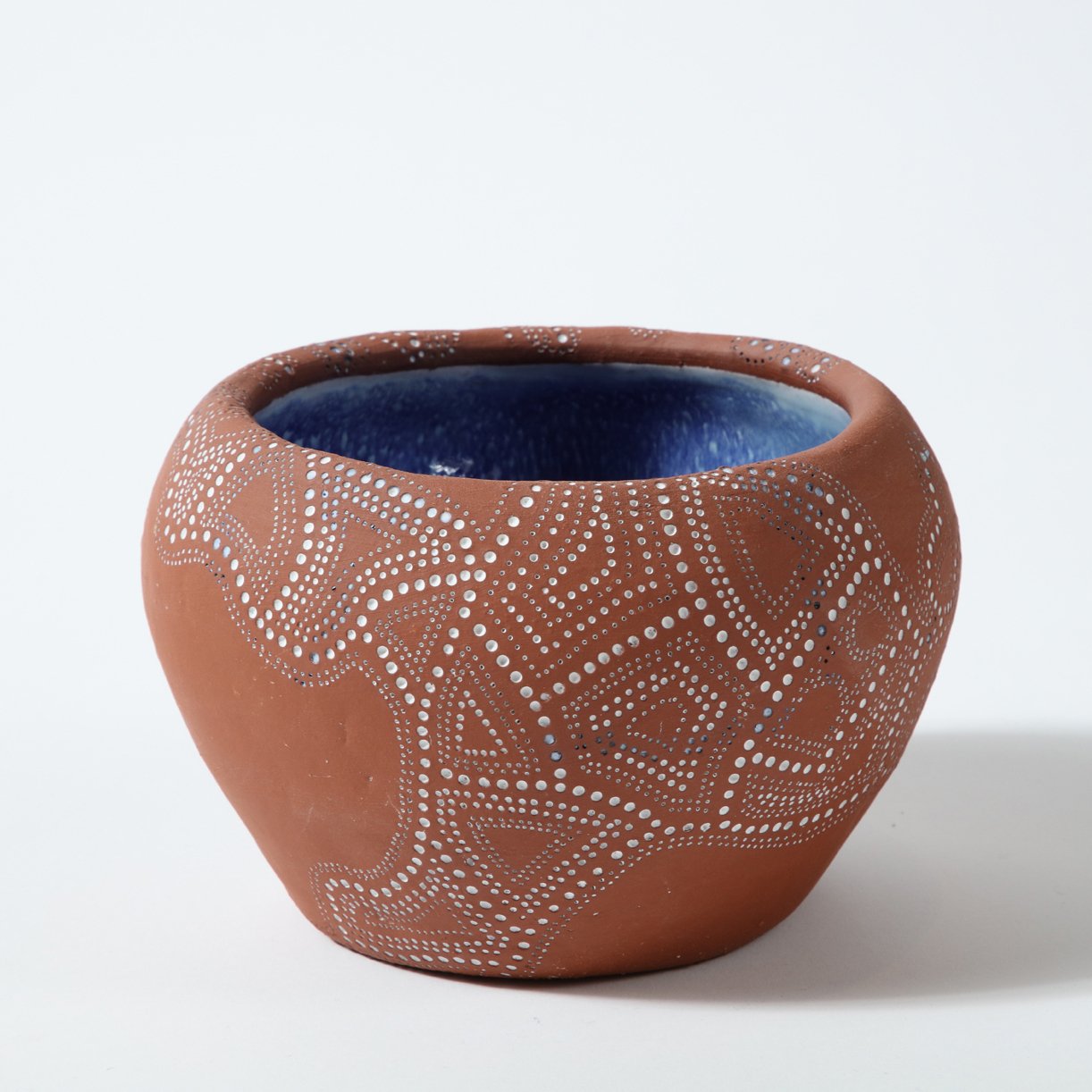 Port Royal Yabba I, 2023, Terracotta, Underglaze and Glaze, 5.5 x 7 x 7 in