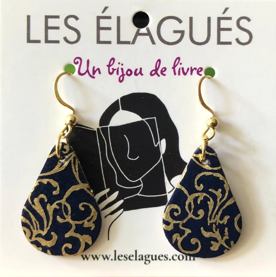 Boucles d'oreilles "Volutes" - gouttes