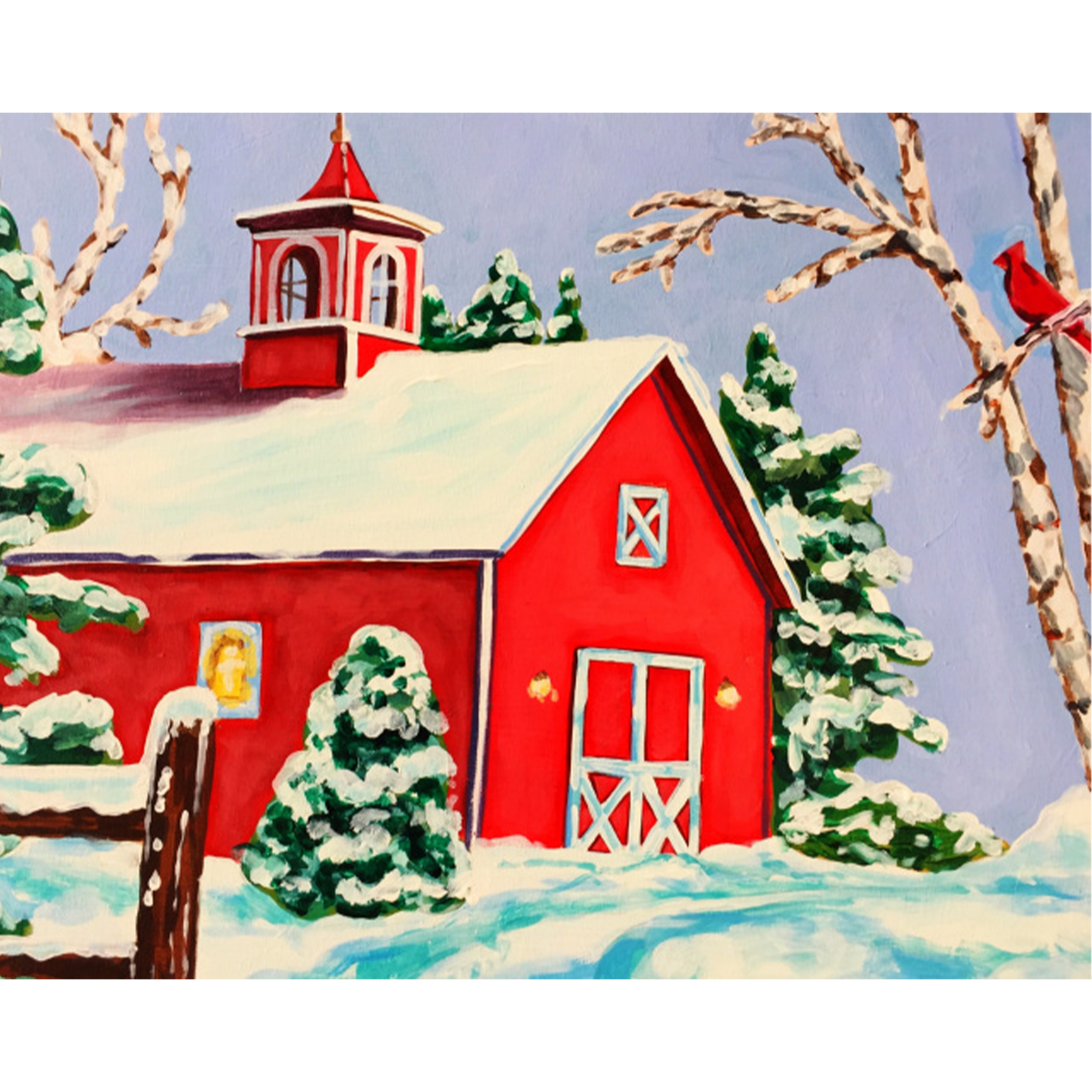 "Snowy Barn"