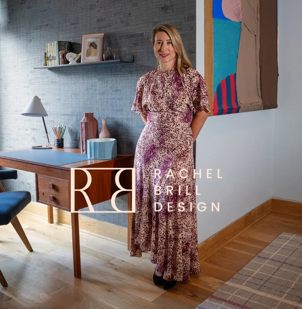 Mobile Squarespace website design for Long Island interior designer Rachel Brill.