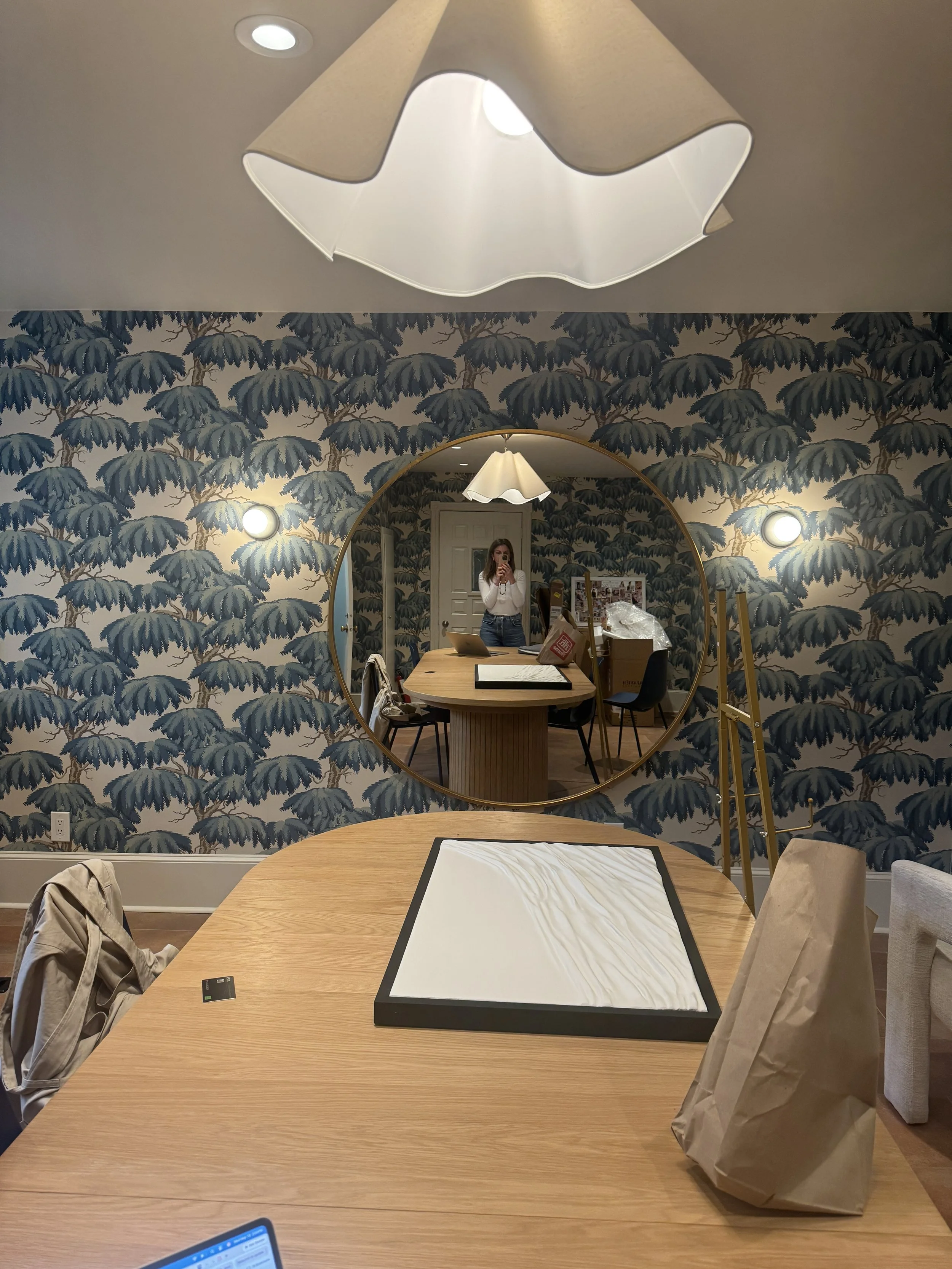 lume club in manotick interior design in process