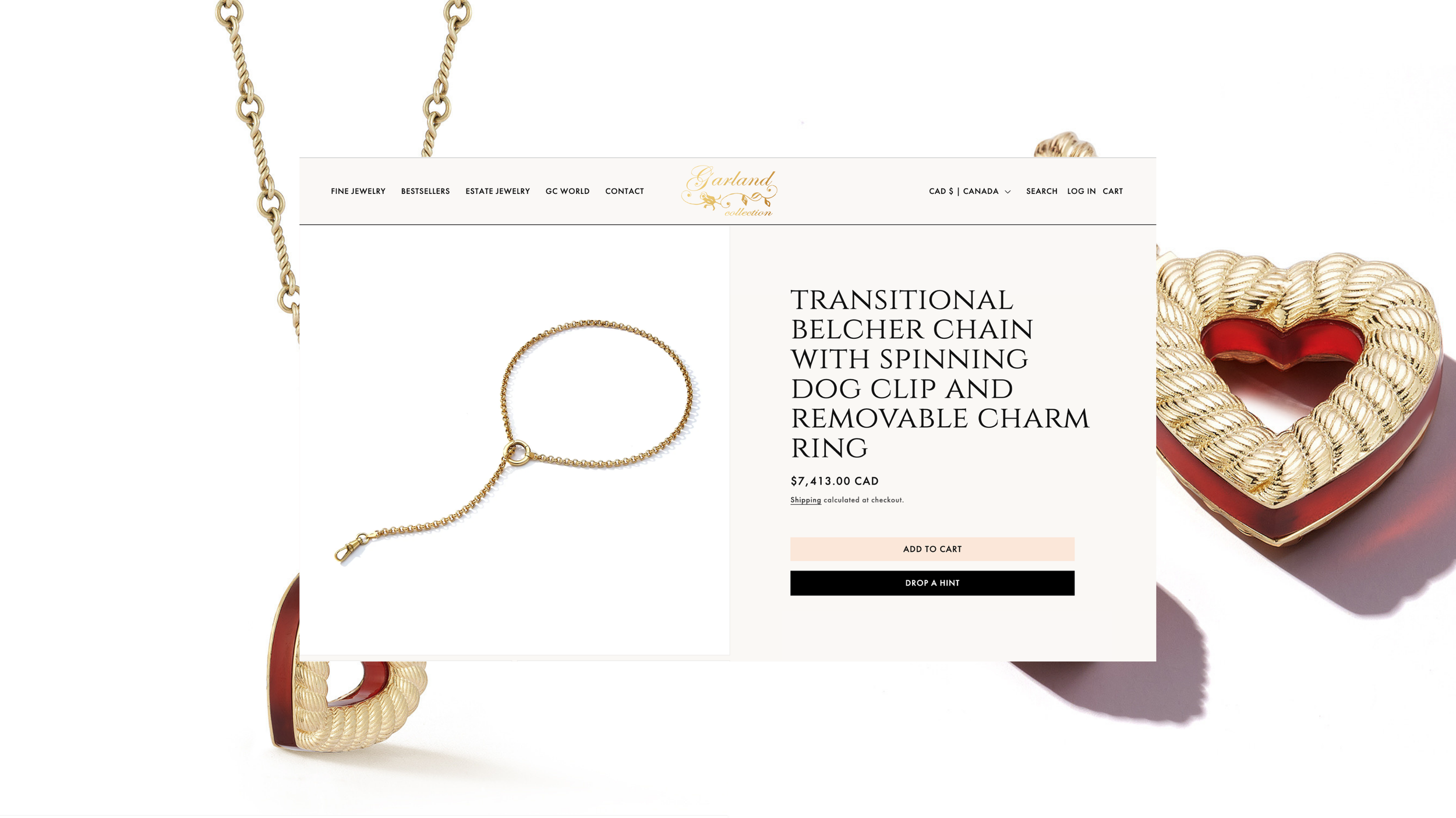 Jewellery product page shopify for Garland Collection By Ash Izsak Studio.png