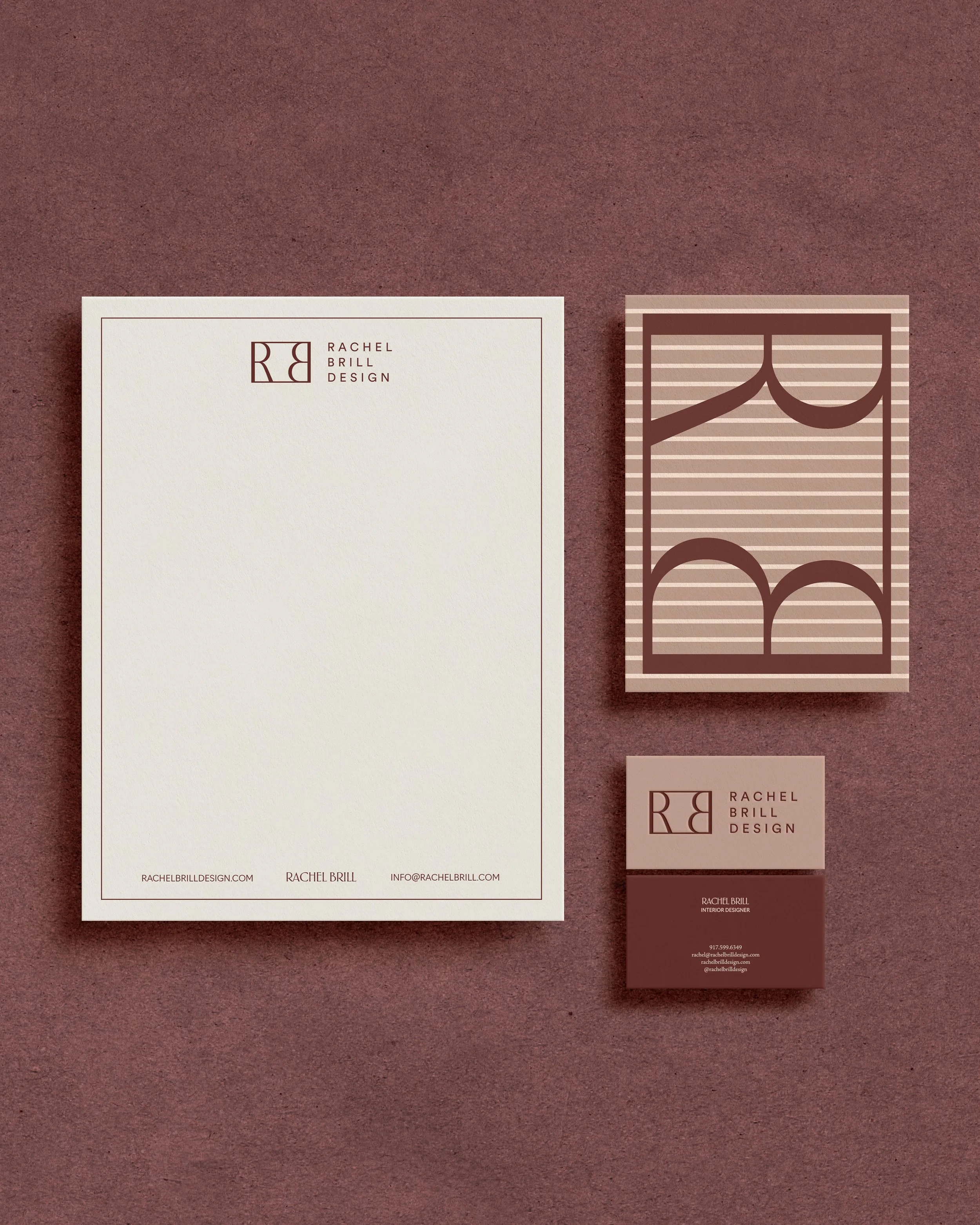Rachel Brill Interior Design brand identity design