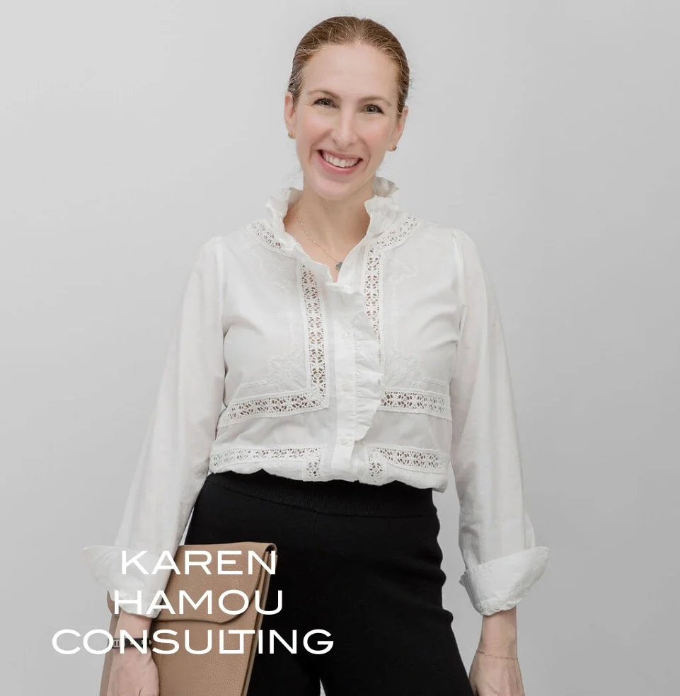 Karen Hamou Consulting brand identity and creative direction by Ash Izsak Studio.