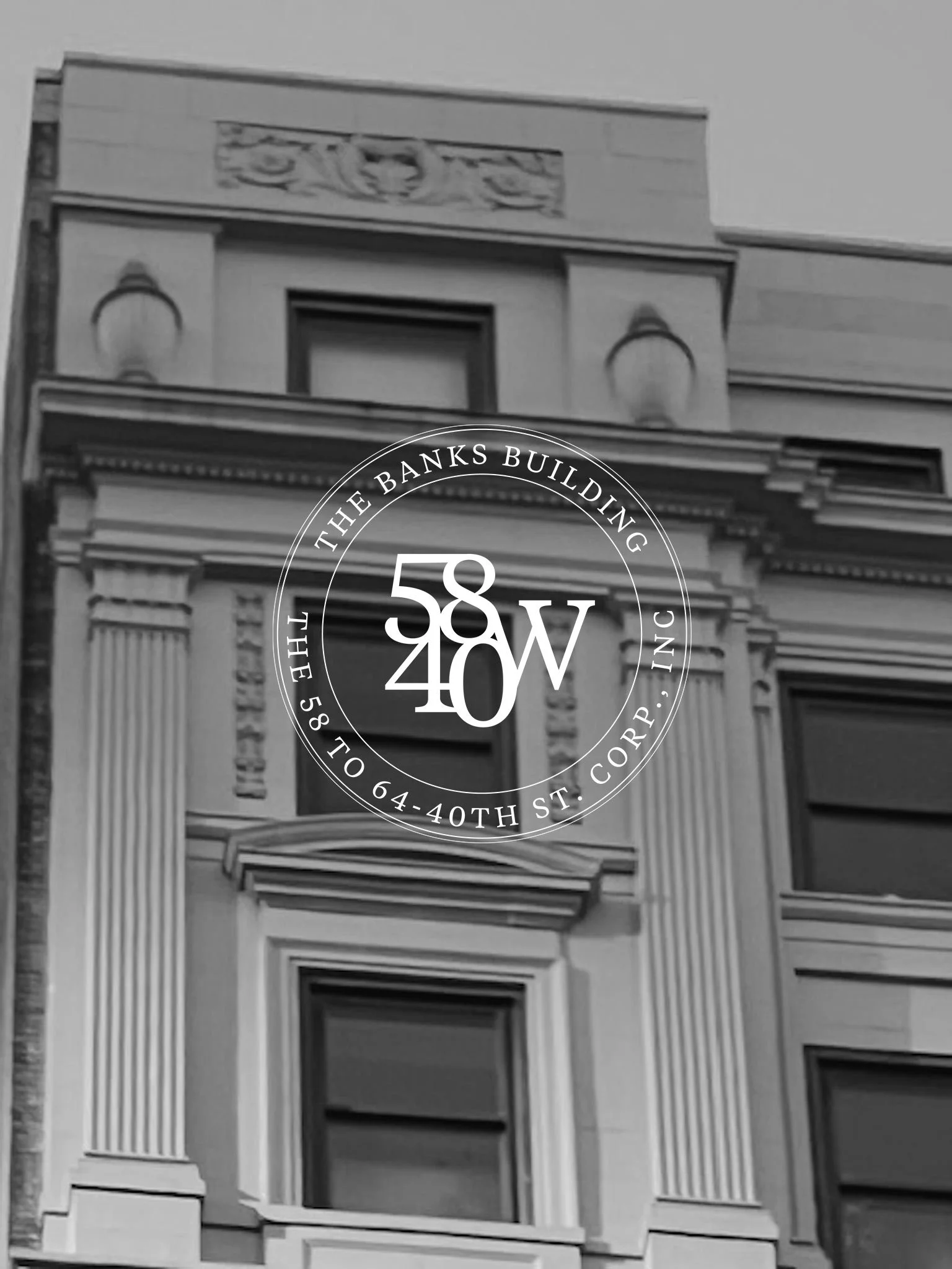 The Banks Building 58 West 40th NYC Brand Mark Design by Ash Izsak studio