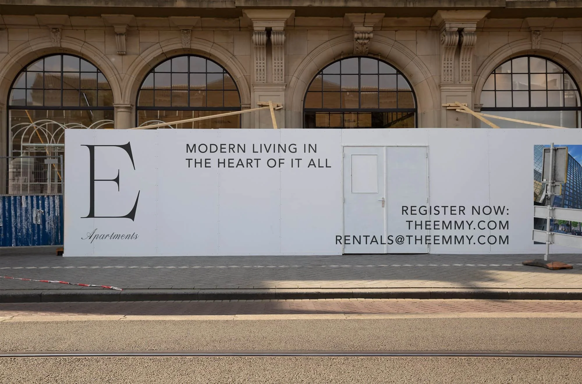 Ottawa real estate construction sign design for The Emmy