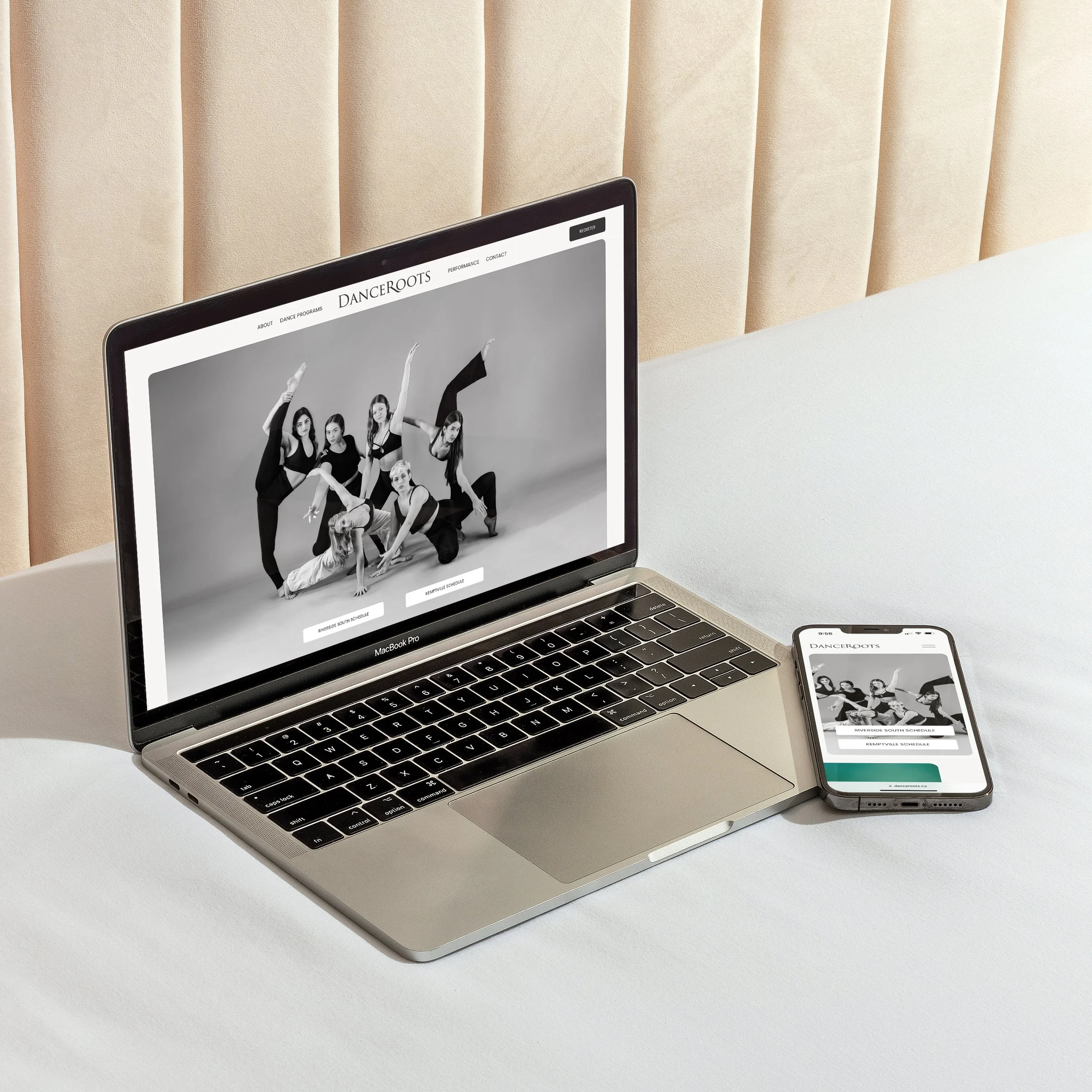 Dance Roots Ottawa dance studio website design