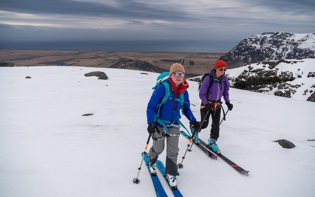 @kristrunkrist and @astakarenh trucking up towards Eyjafjallaj&ouml;kull volcano with the south coast looming in the background