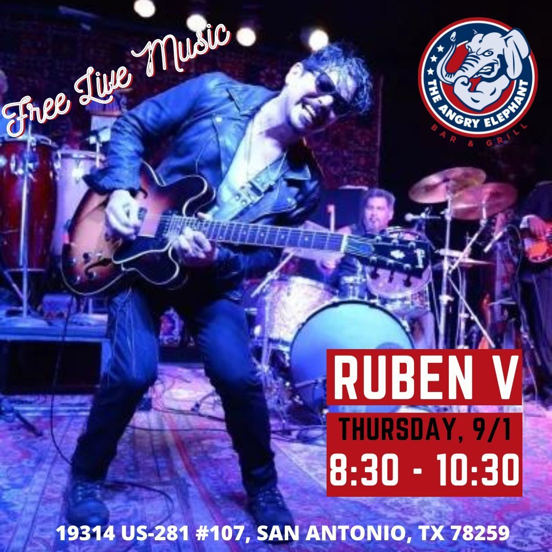 This Thursday, Ruben V is back with another rocking set from 8:30-10:30 PM. Come enjoy some free live music and kick off your weekend a little early! 🎸 🎵