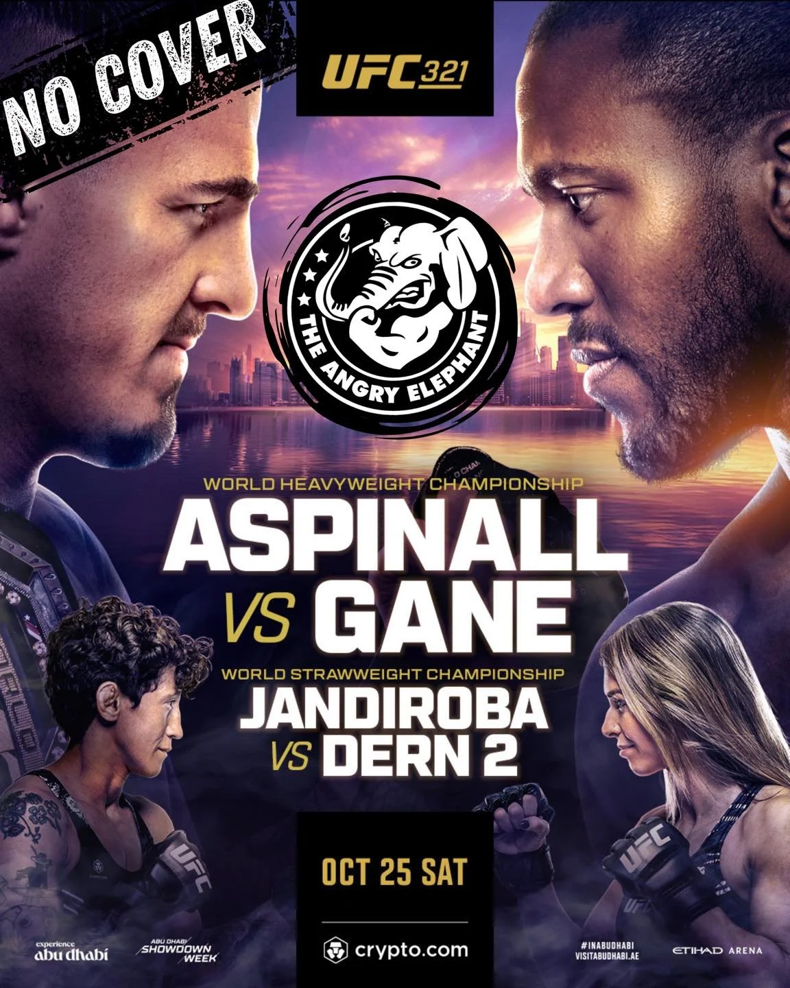 🚨 Fight Night Alert! 🚨
Join us at The Angry Elephant for UFC 321 this Saturday! 🎉

💥 Main Card starts at 1 PM CT 💥
Catch all the action live, loud, and right here on the big screen!
Cold drinks, great food, and the best fight-night crowd in town