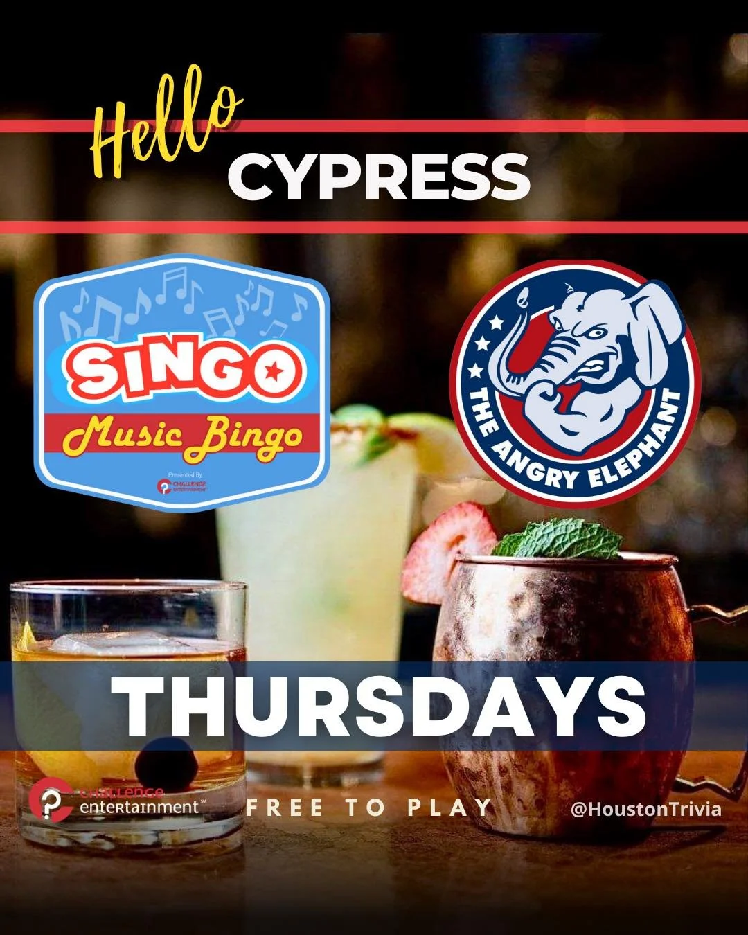 Singo EVERY THURSDAY at 7 PM! 🎤🎵 Get ready for a night of music, fun, and prizes with Challenge Entertainment bringing the energy!

Mark your calendars, grab your crew, and join us tonight for the ultimate Singo experience! 🍻🔥

#SingoNights #Thur