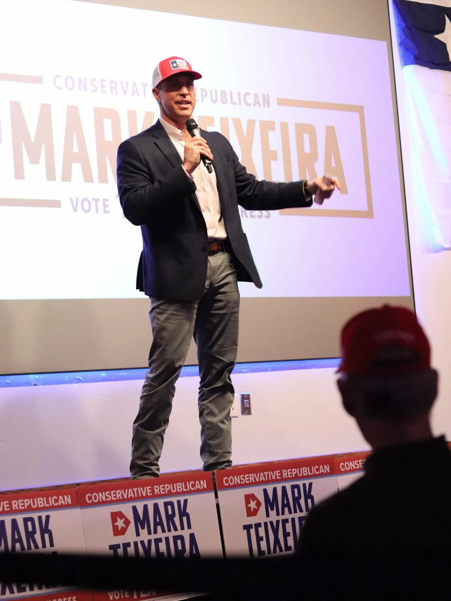 Thank you Mark Teixeira &amp; Jim Jordan for joining us here at the Angry Elephant 🇺🇸