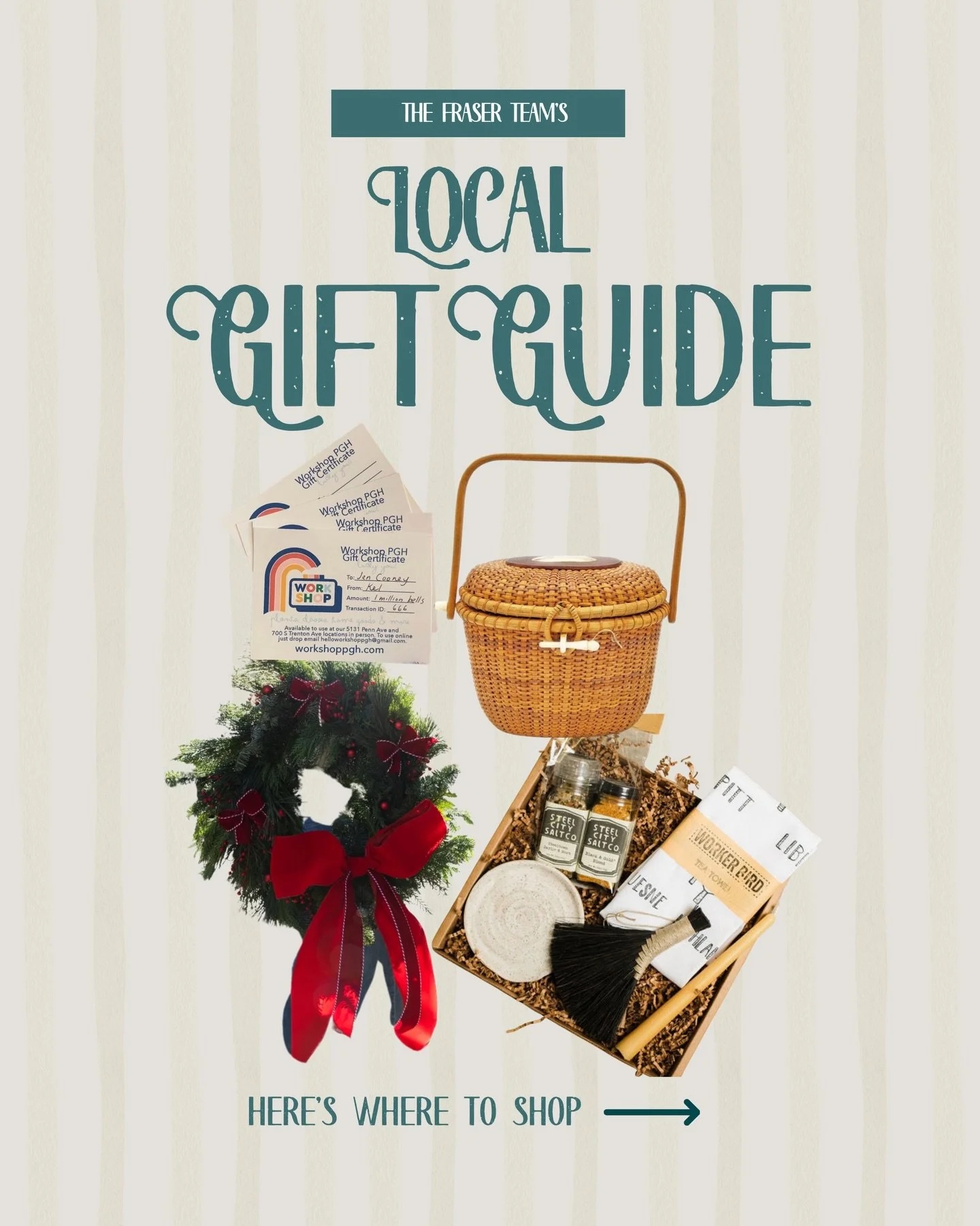 Holiday shopping? Keep it local. We pulled our favorite picks from @lovepittsburghshop, @farmersdaughterflowers, @workshoppgh, and @heybettyvintageclothing. 

Consider this your shortcut to gifts that you&rsquo;re going to want to keep for yourself.