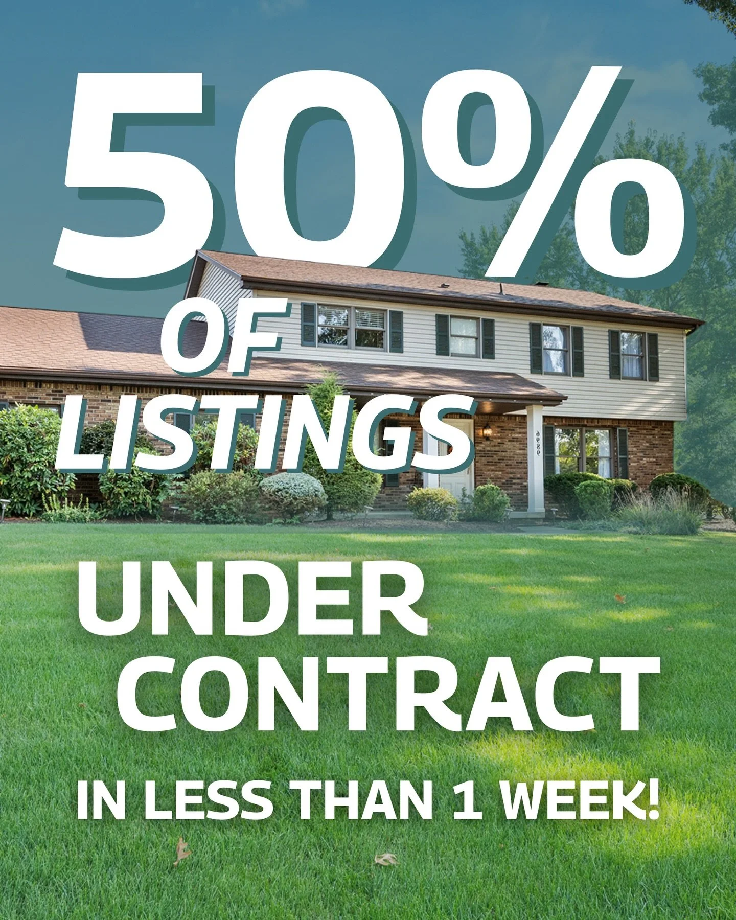 In 2025, 22 out of 42 of our listings went under contract in less than one week. That&rsquo;s the result of intentional prep, smart pricing, strategic planning, and a team built to create buyer demand, not wait for it. When you list with us, you&rsqu