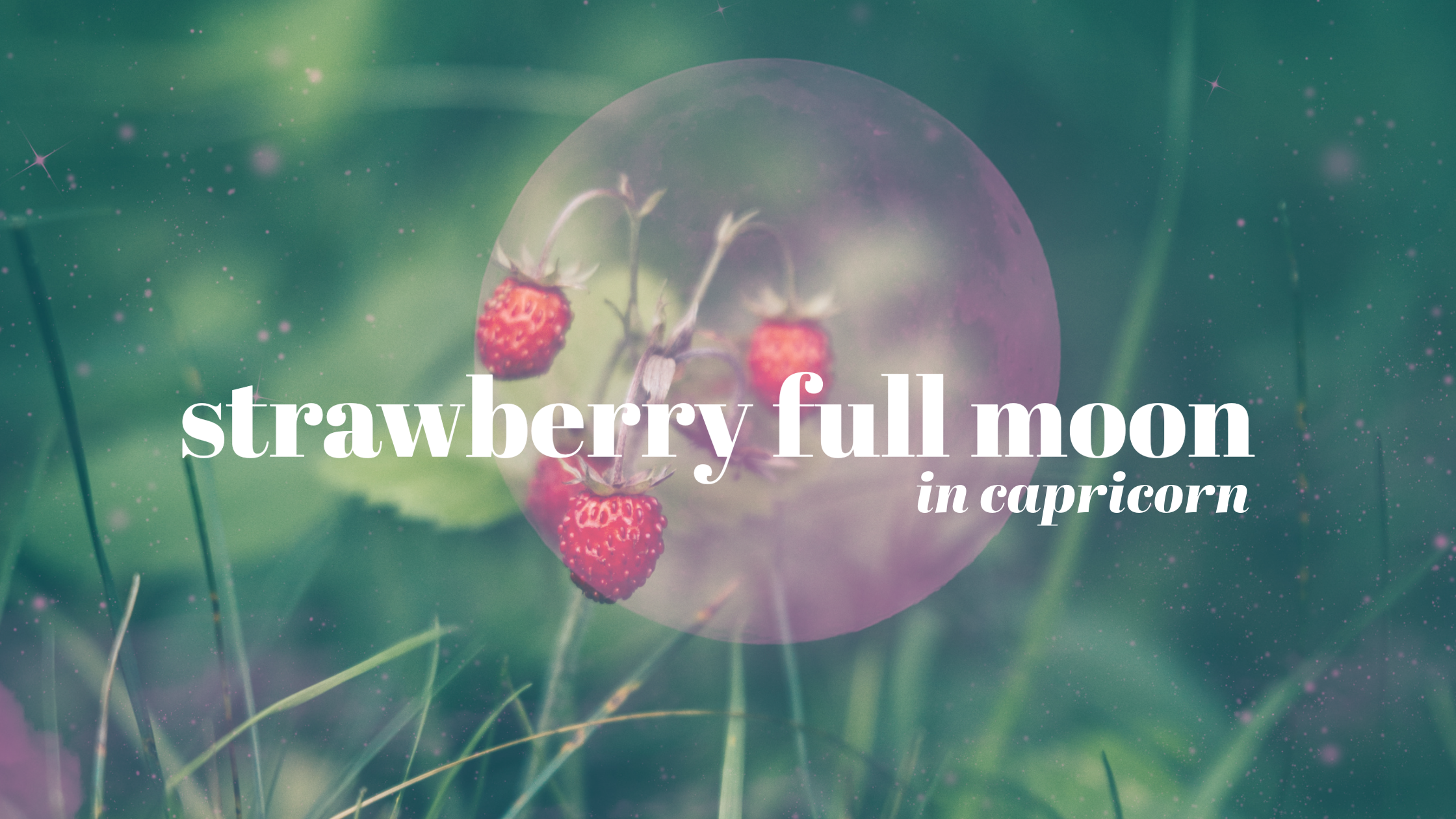 Strawberry Full Moon in Capricorn