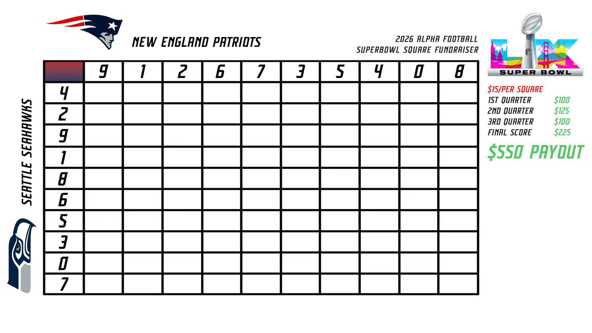 ALPHA SUPER BOWL FUNDRAISER!! 🚨🏈