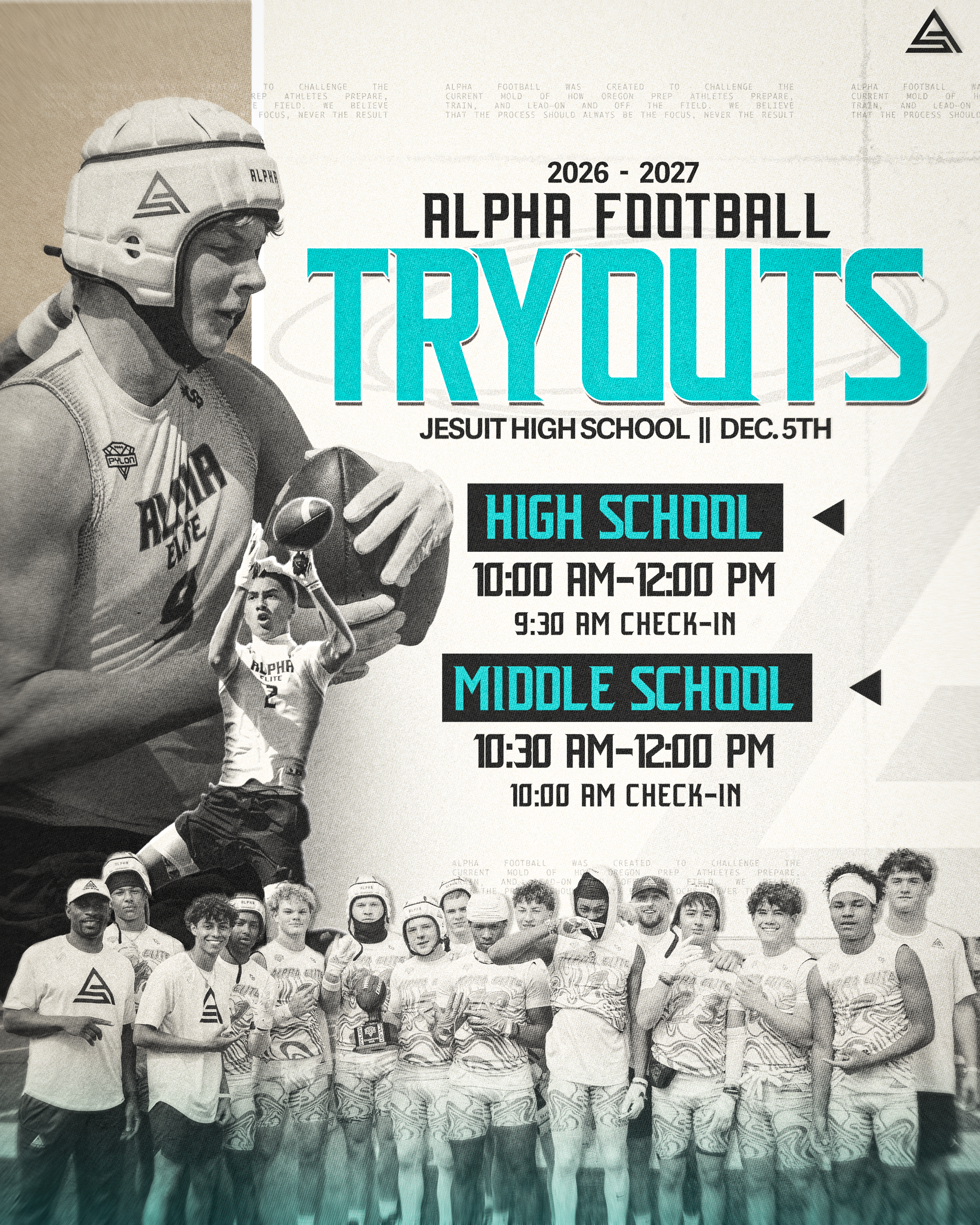 Team Alpha Dec 5th Tryout